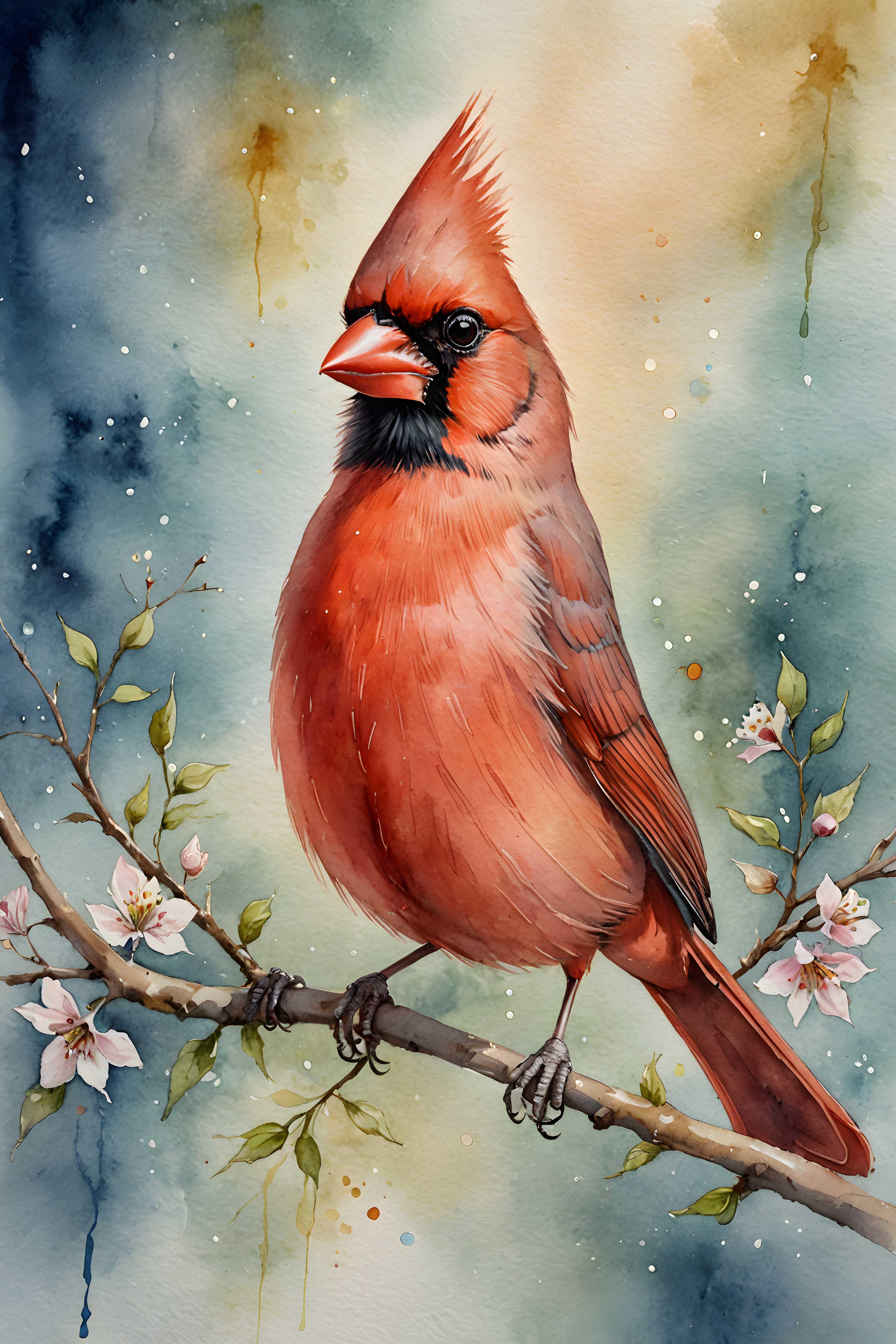 Cardinal — Watercolor (Fantasy)