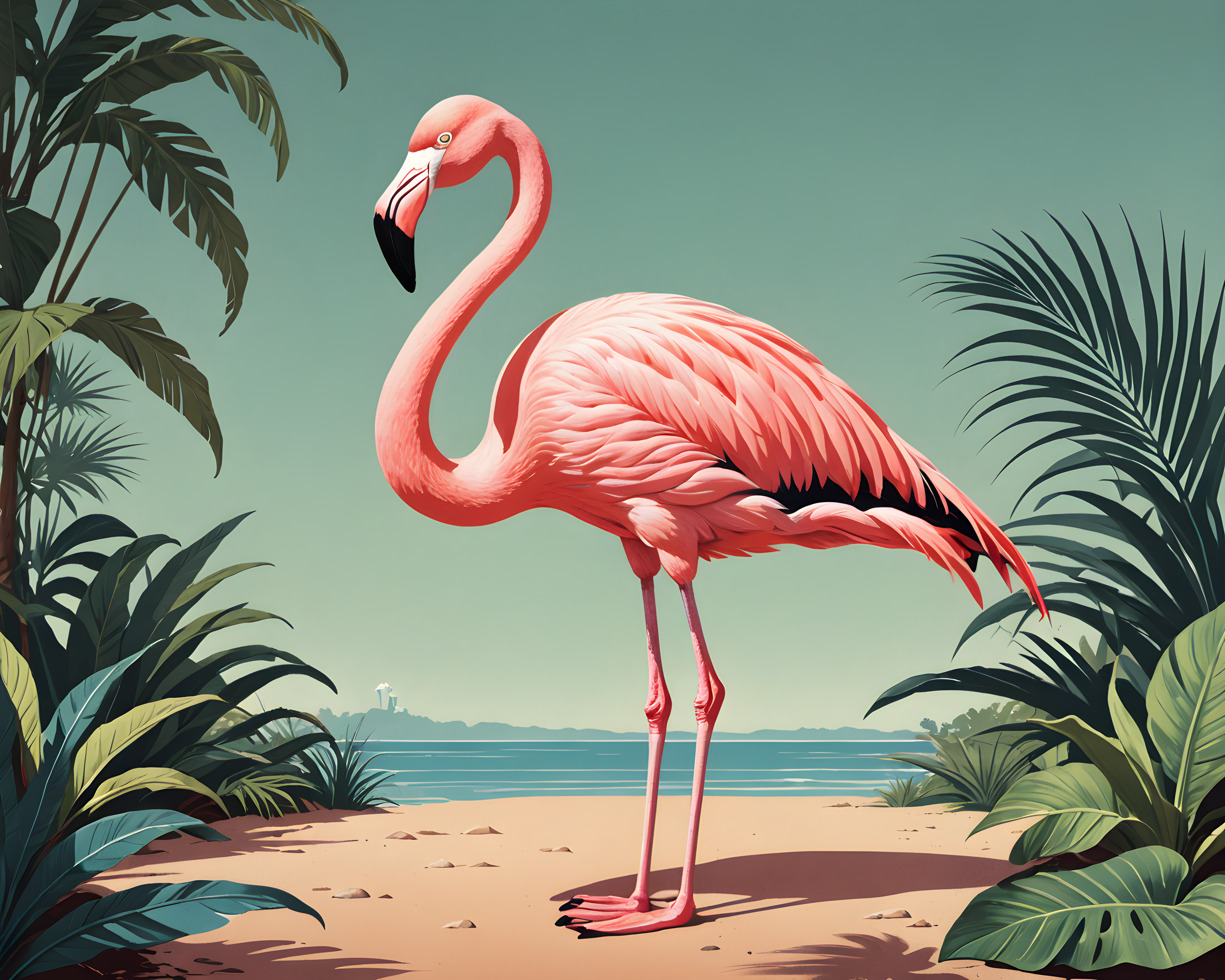 Flamingo — Retro (Motivational)
