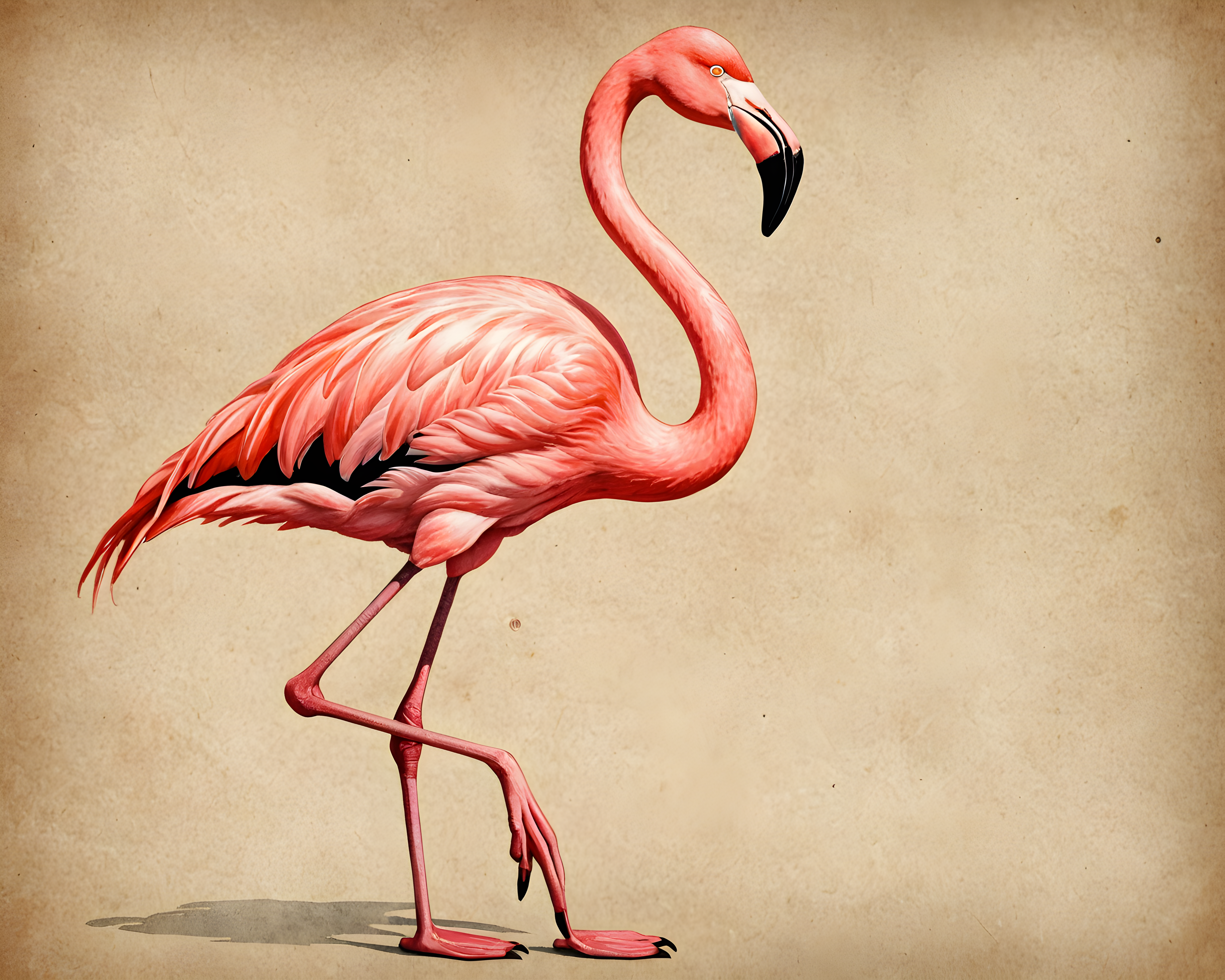 Flamingo — Vintage Poster (Savage)