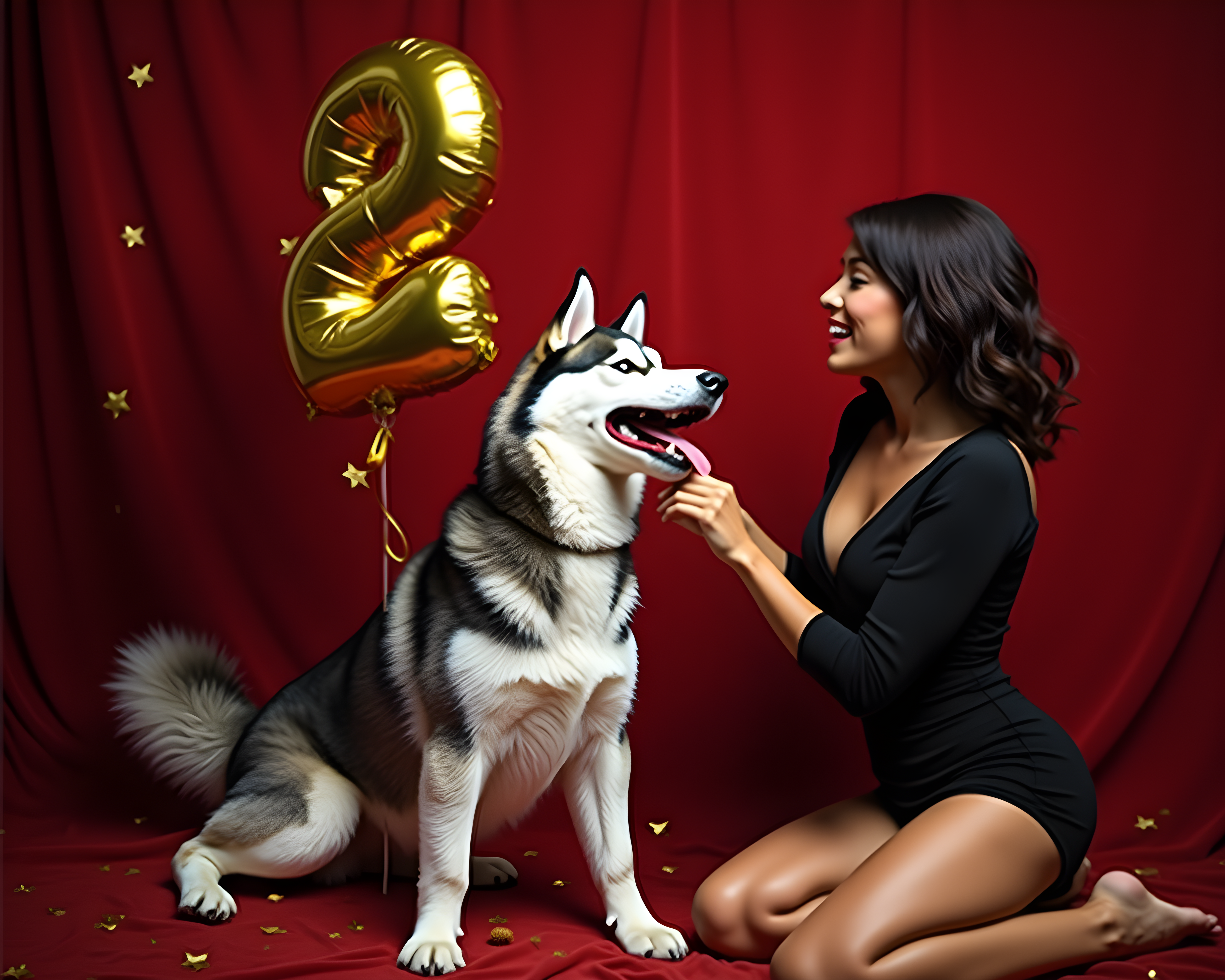 Balloon Husky — Luxury (Playful)