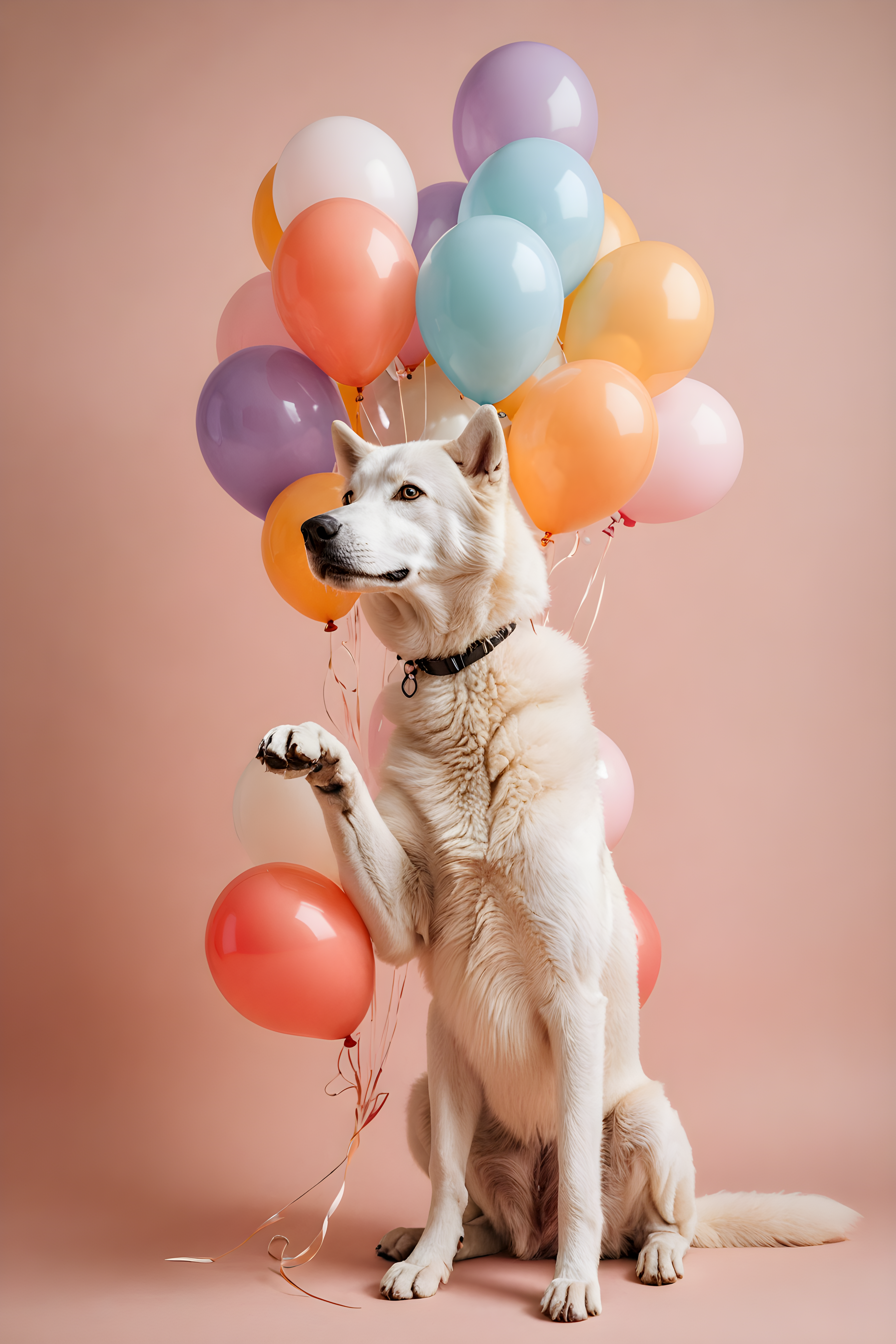 Balloon Husky — Modern Aesthetic (Romantic)