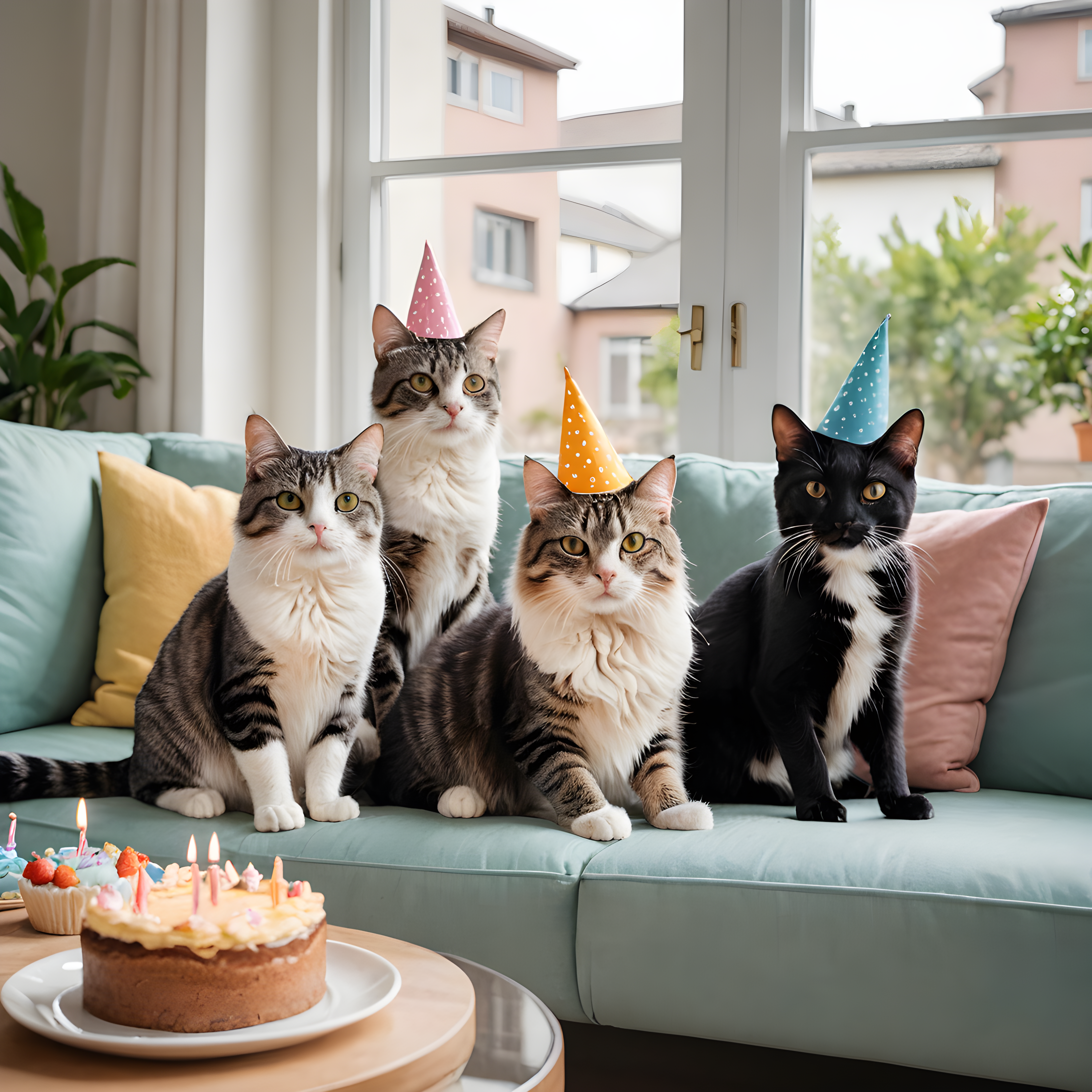 Birthday Cat — Modern Aesthetic (Lifestyle)