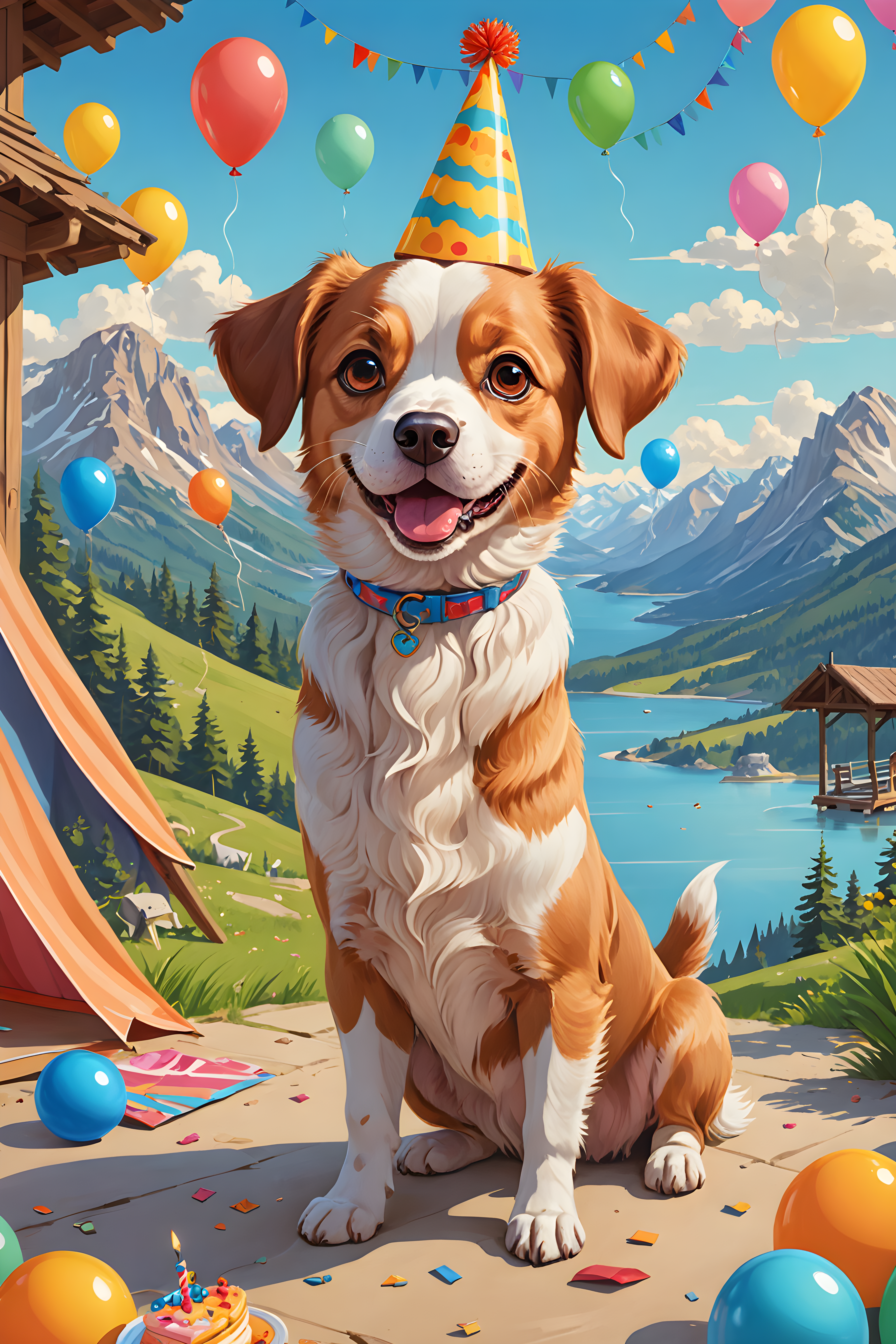 Birthday Dog — Cartoon / Kawaii (Energetic)