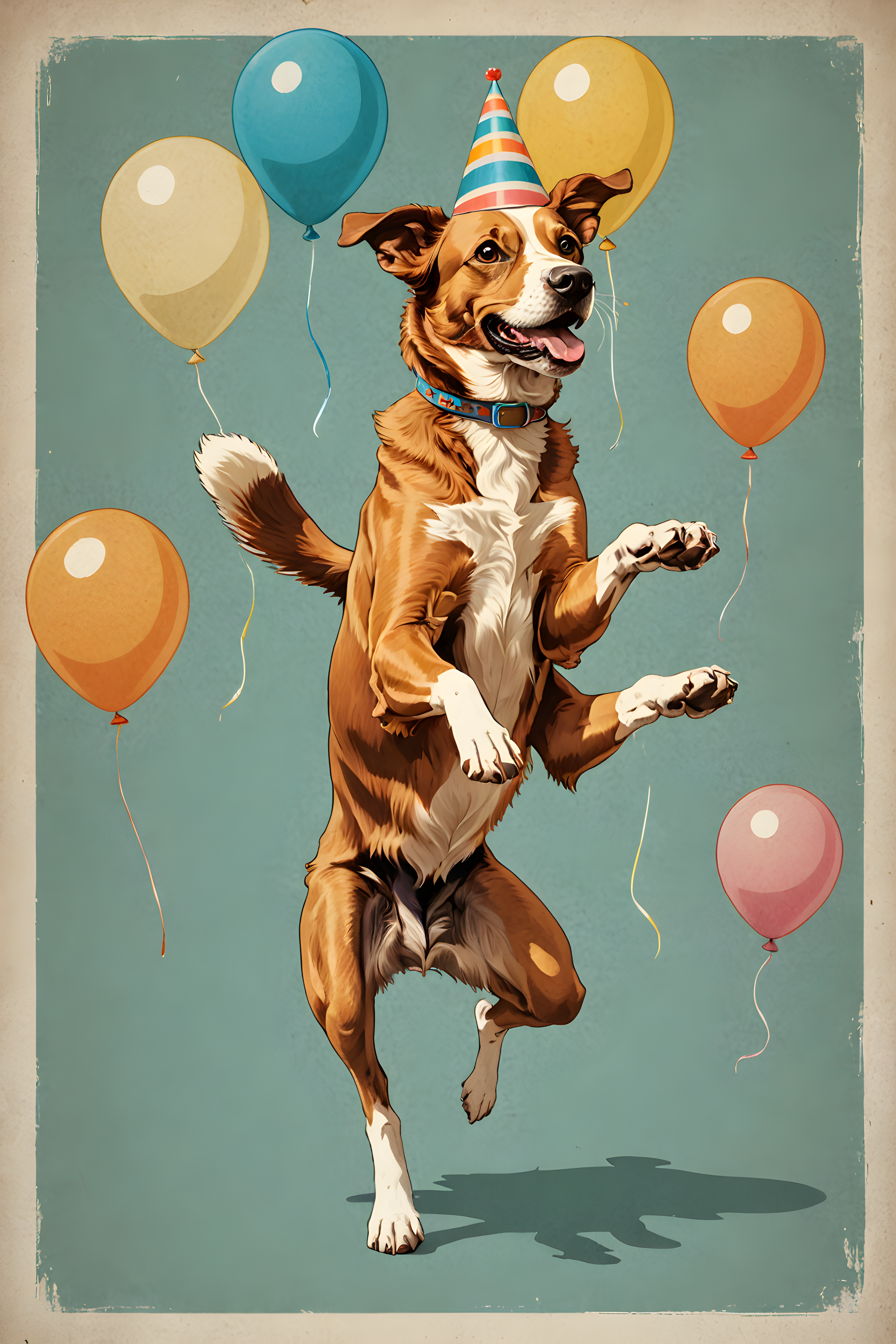Birthday Dog — Retro (Aesthetic)