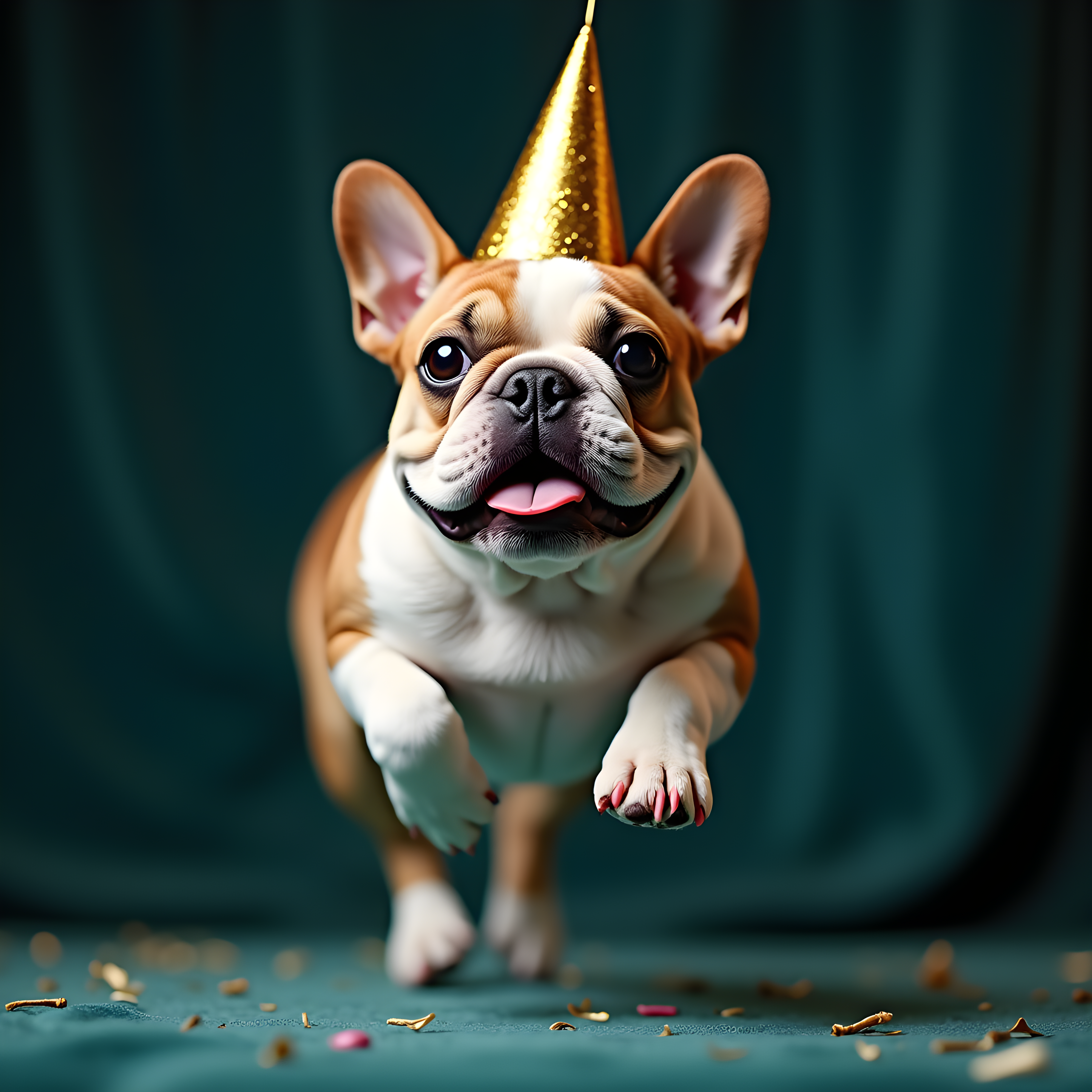 Birthday Hat Bulldog — Luxury (Cute)