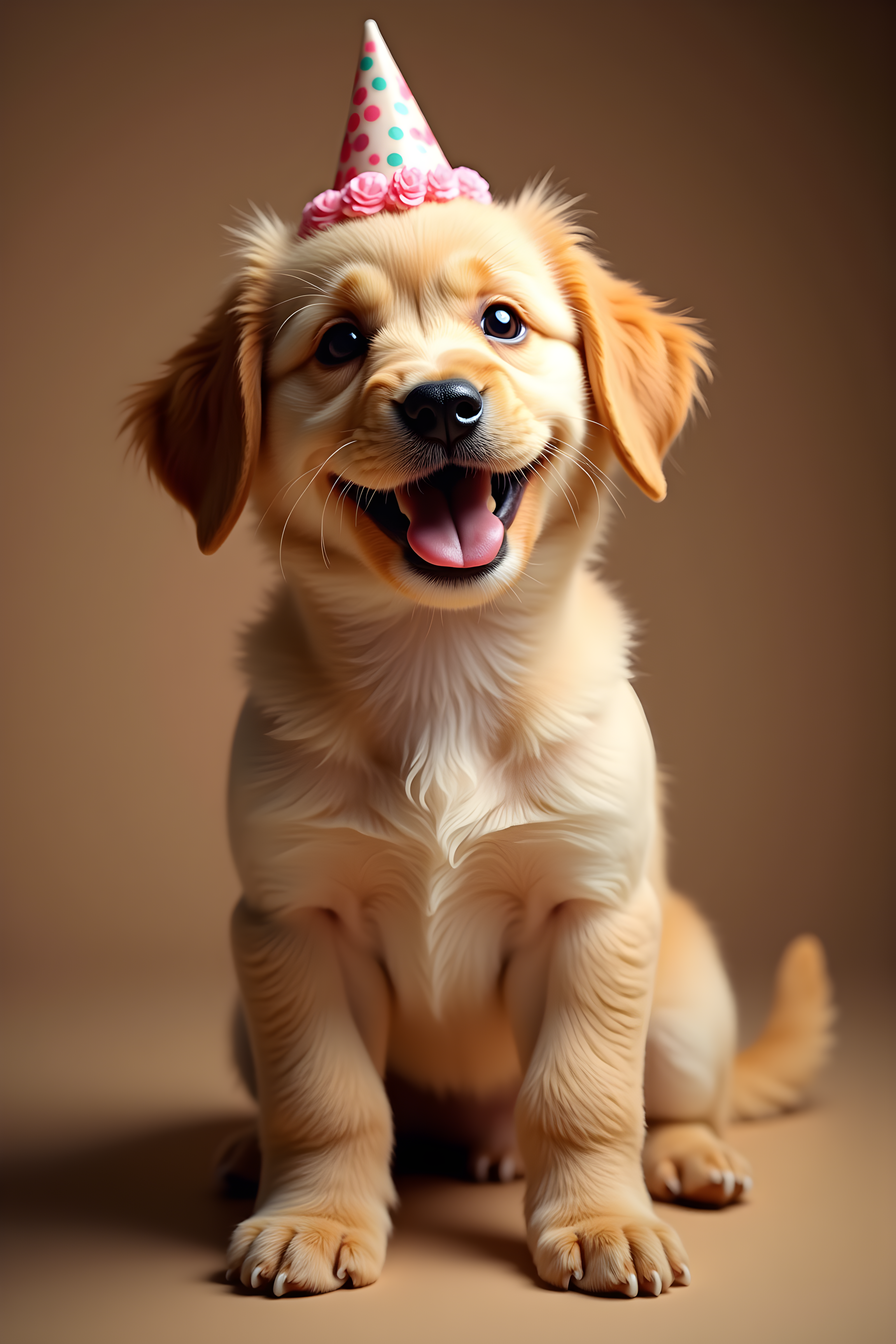 Cake Puppy — Realistic (Happy)