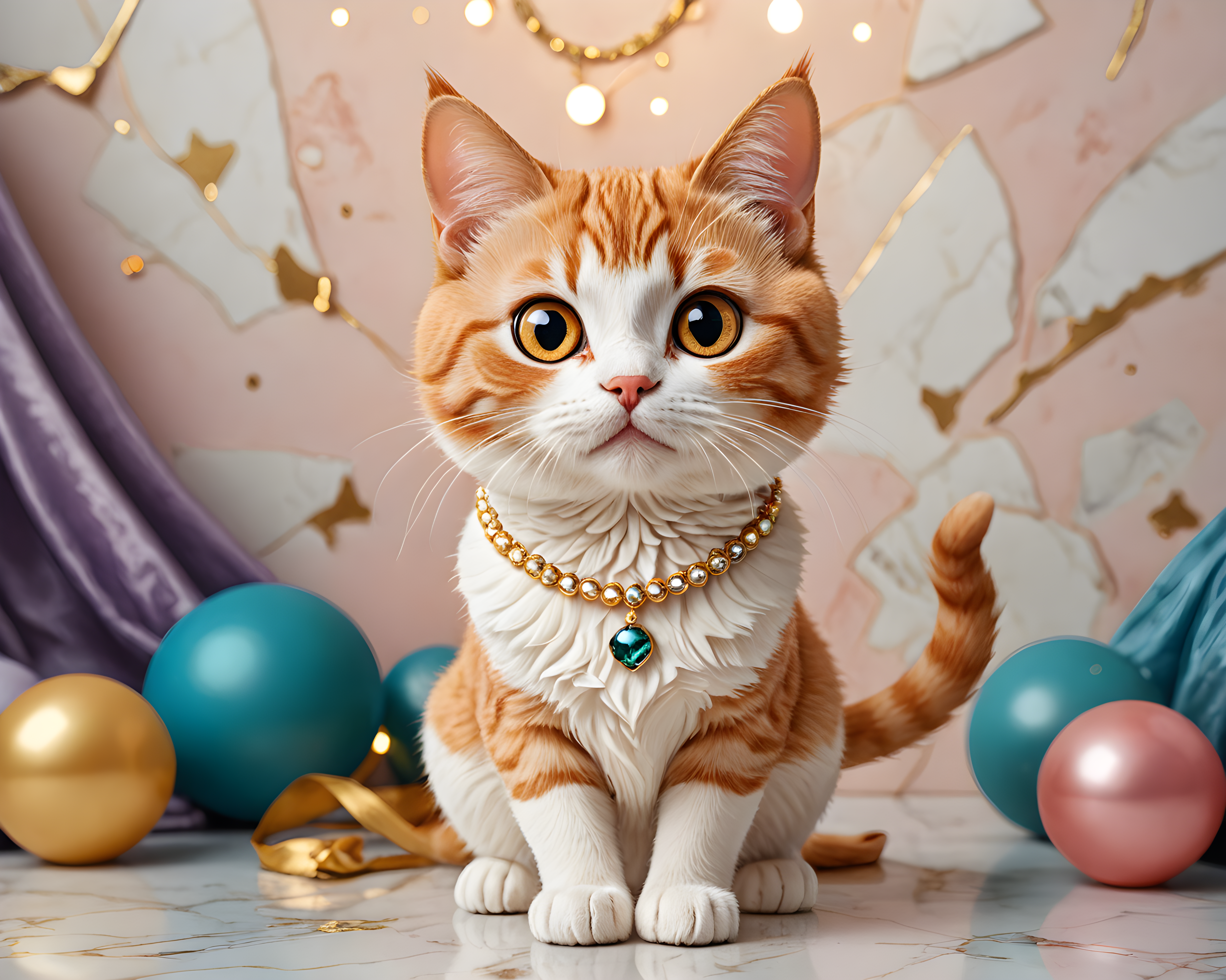 Celebration Cat — Cartoon / Kawaii (Luxury)