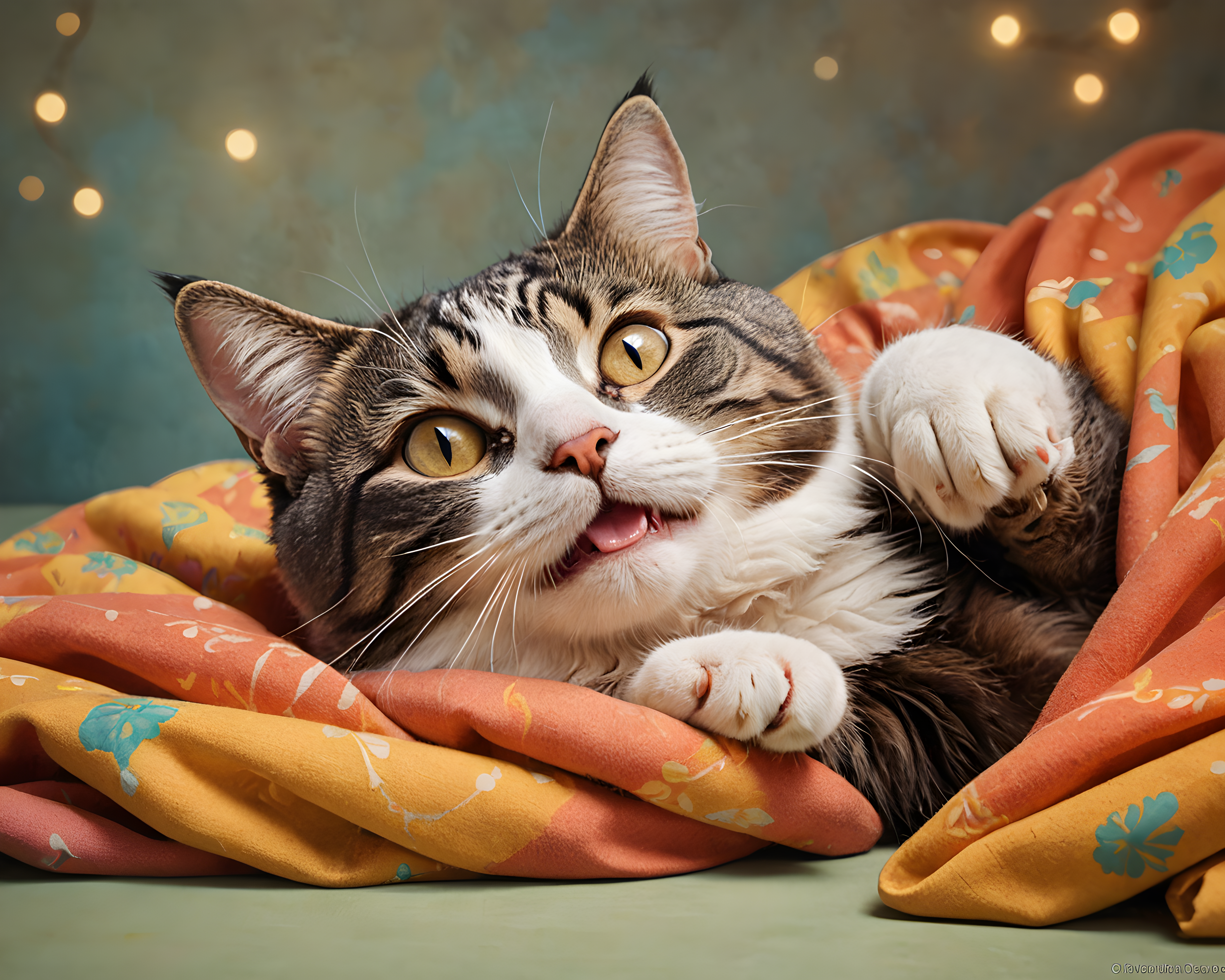 Celebration Cat — Funny (Sleepy)