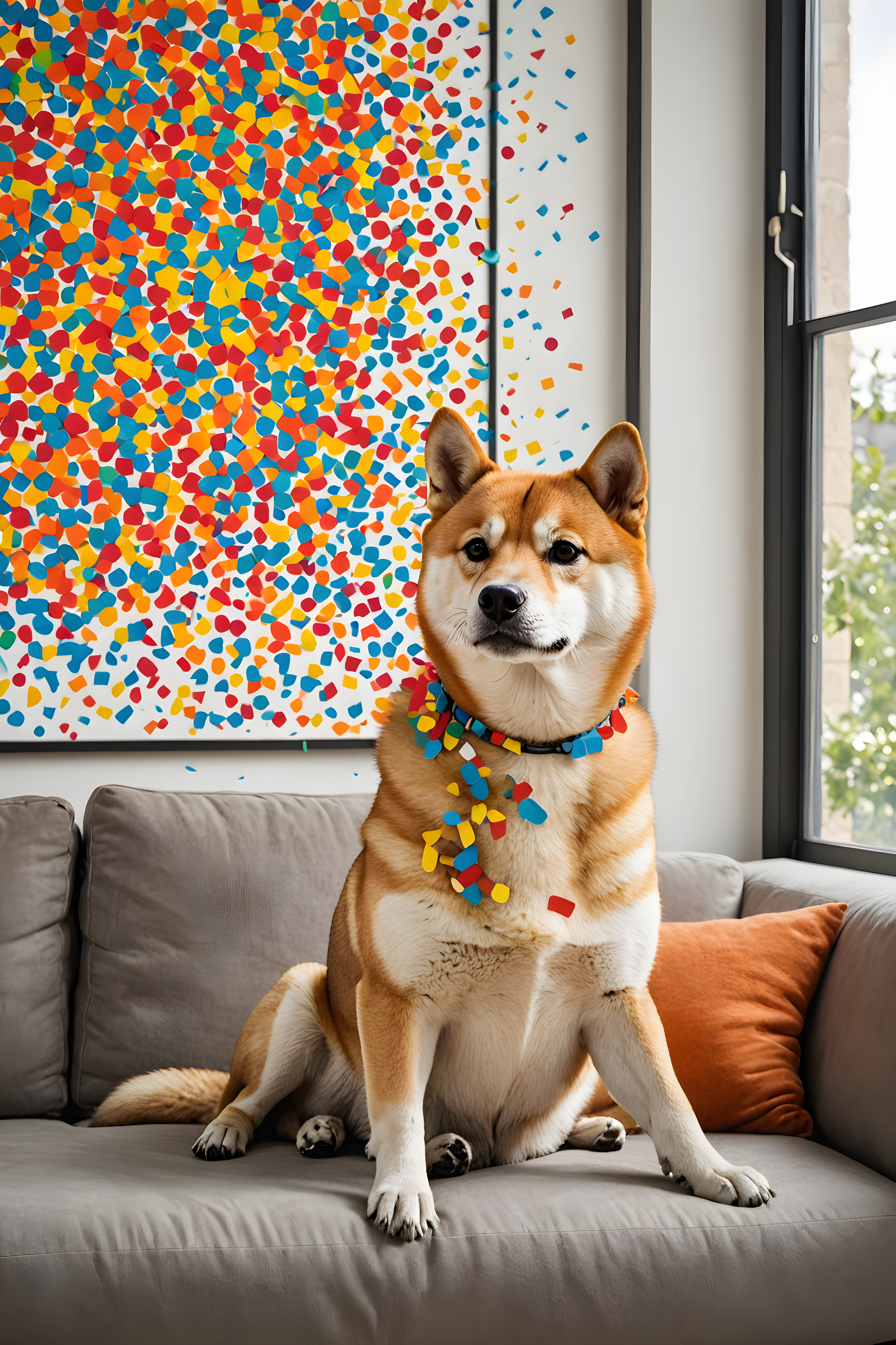 Confetti Shiba — Abstract (Lifestyle)