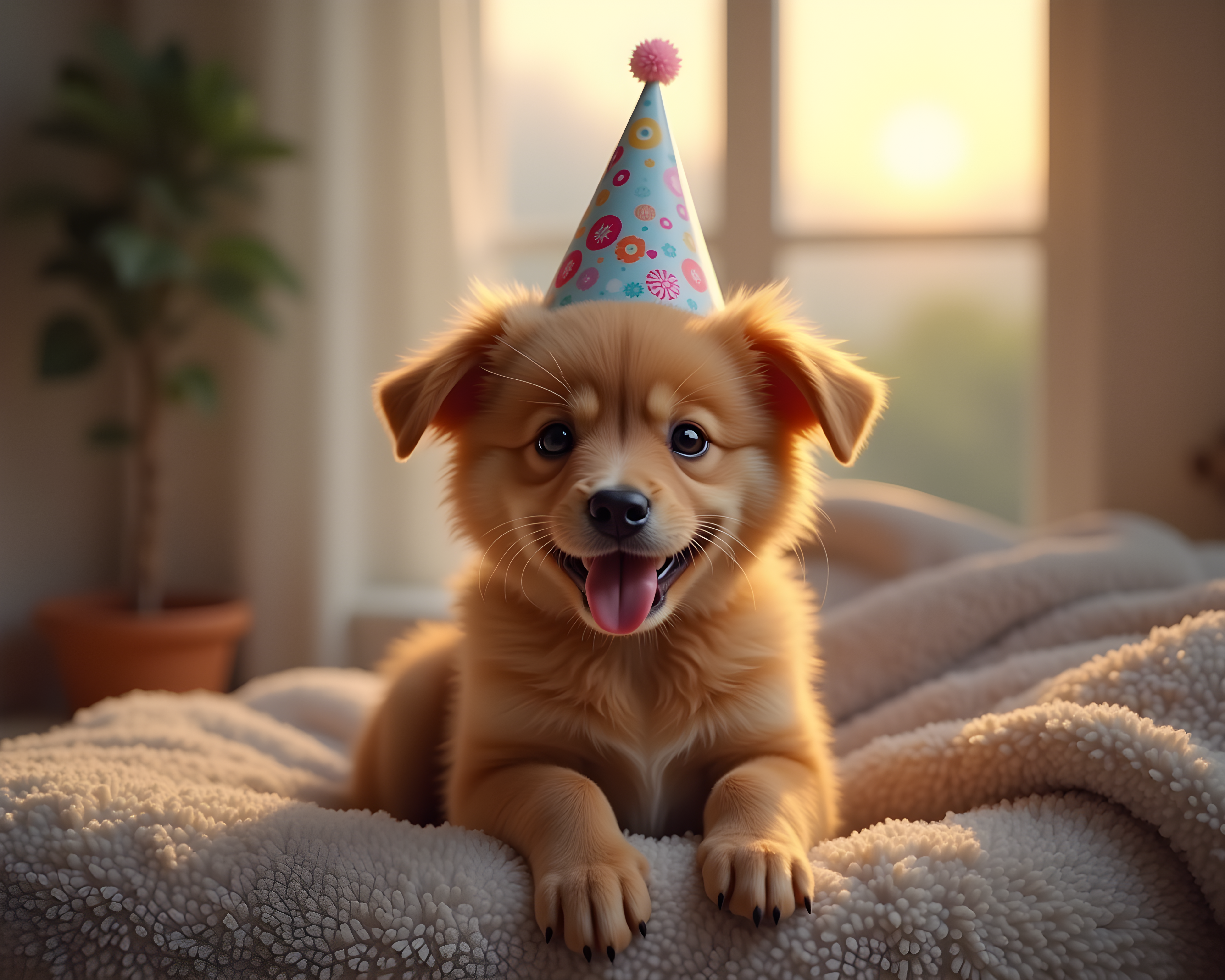 First Birthday Puppy — Hyper-Realistic (Lifestyle)