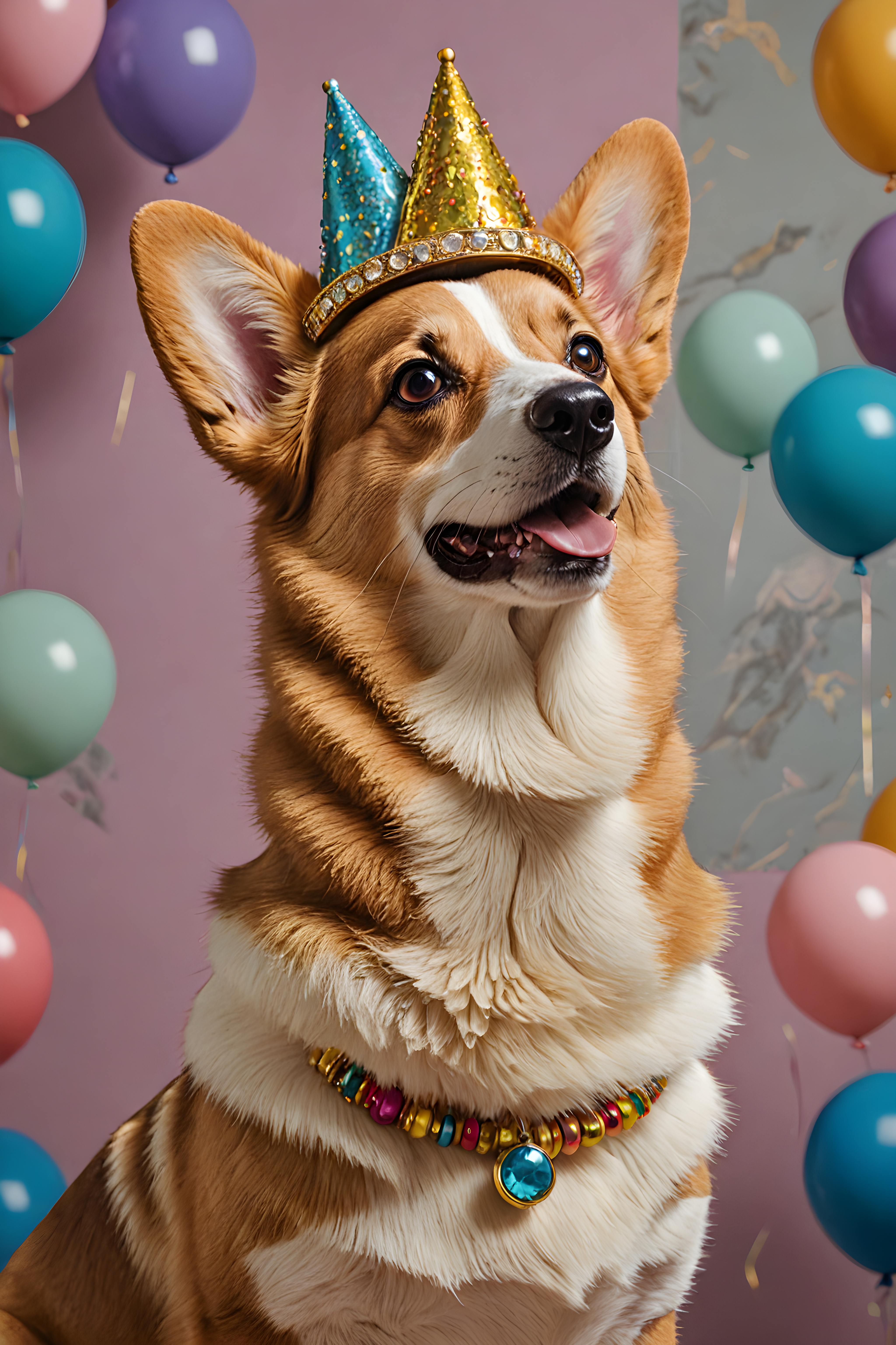 Party Corgi — Retro (Luxury)