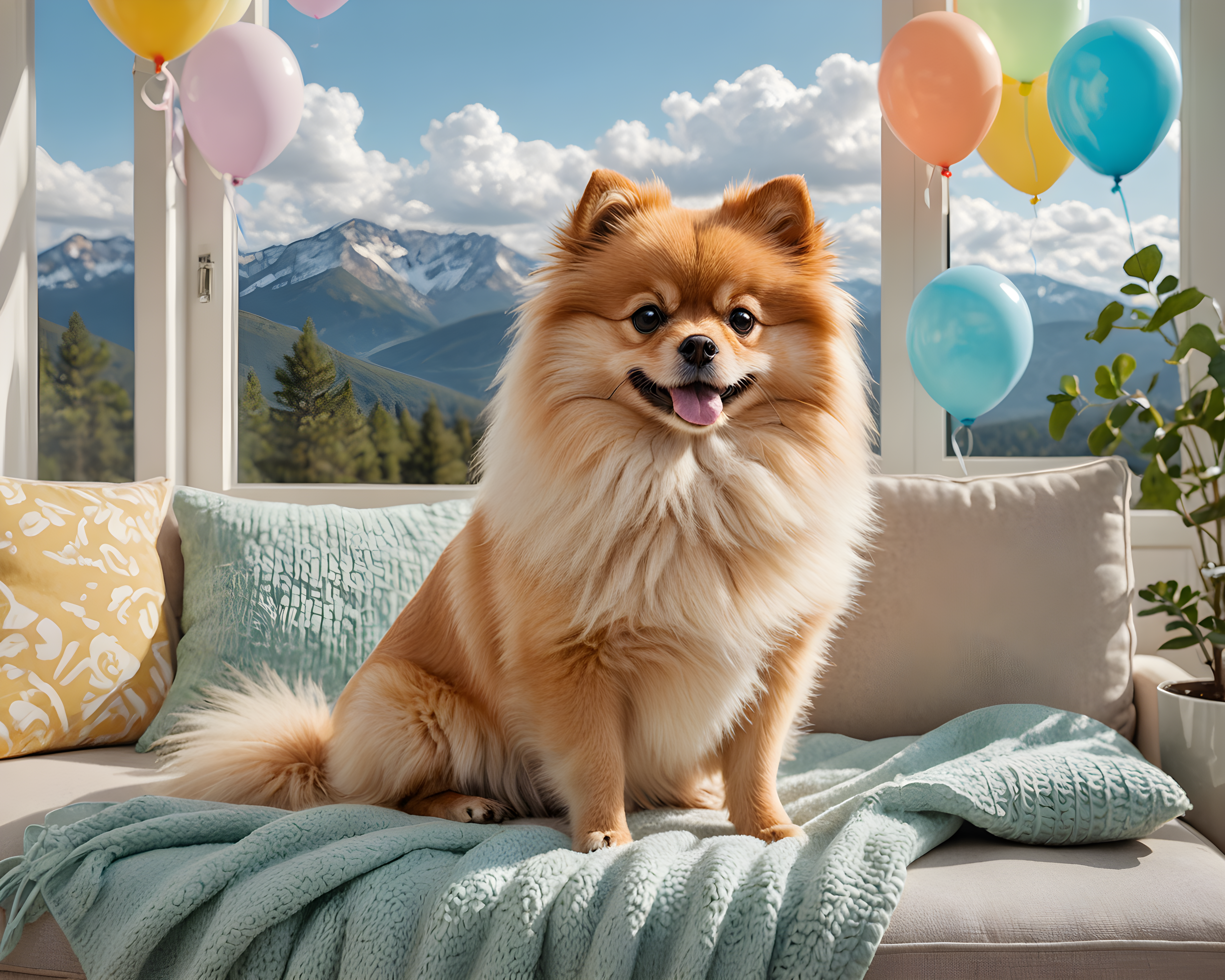 Party Streamer Pomeranian — Nursery (Lifestyle)
