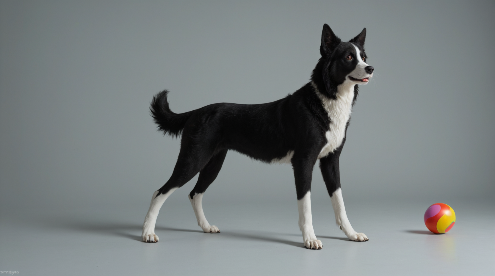 Border Collie — Hyper-Realistic (Playful) — Desktop Wallpaper