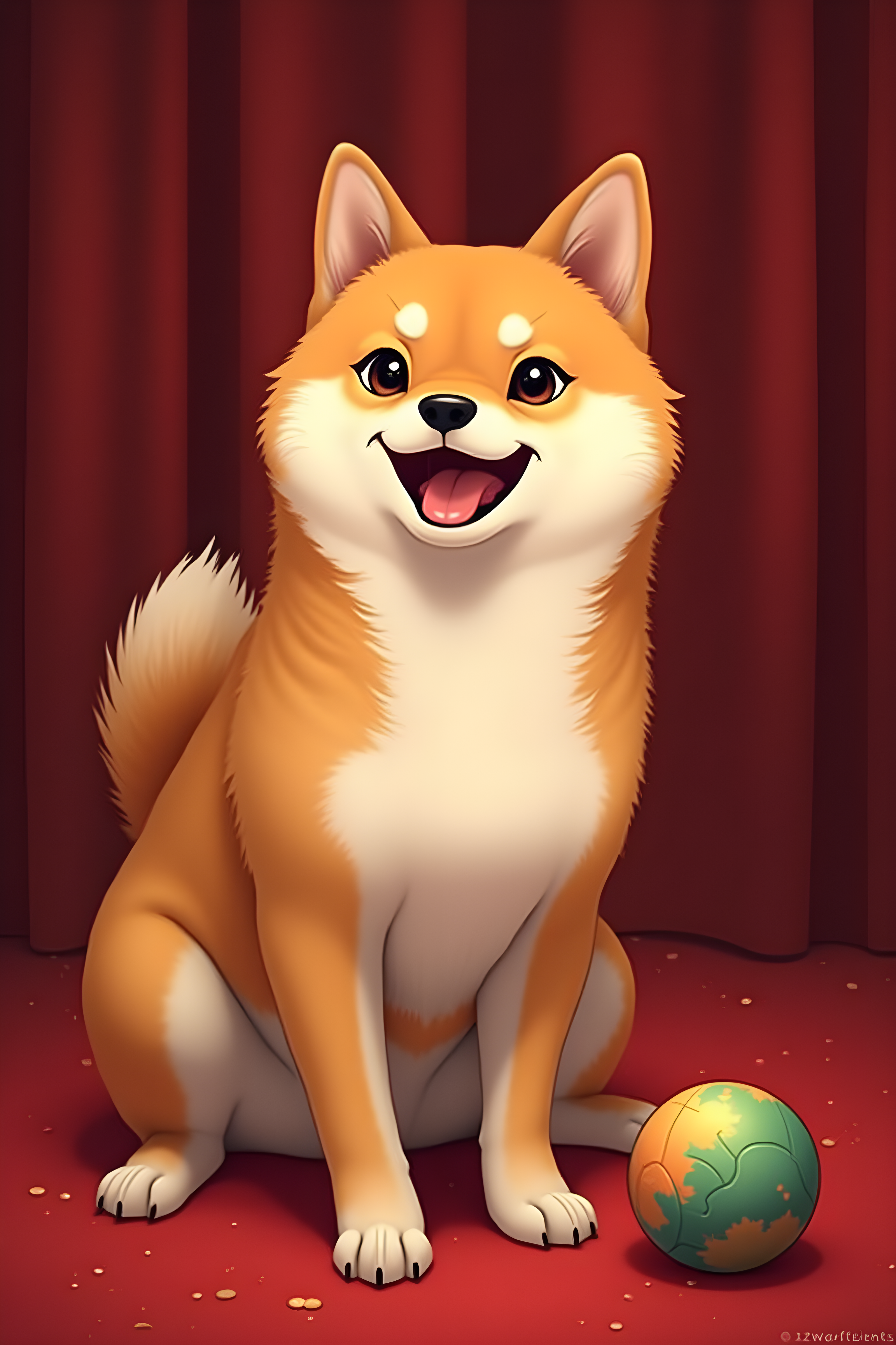Anime Shiba — Luxury (Playful)