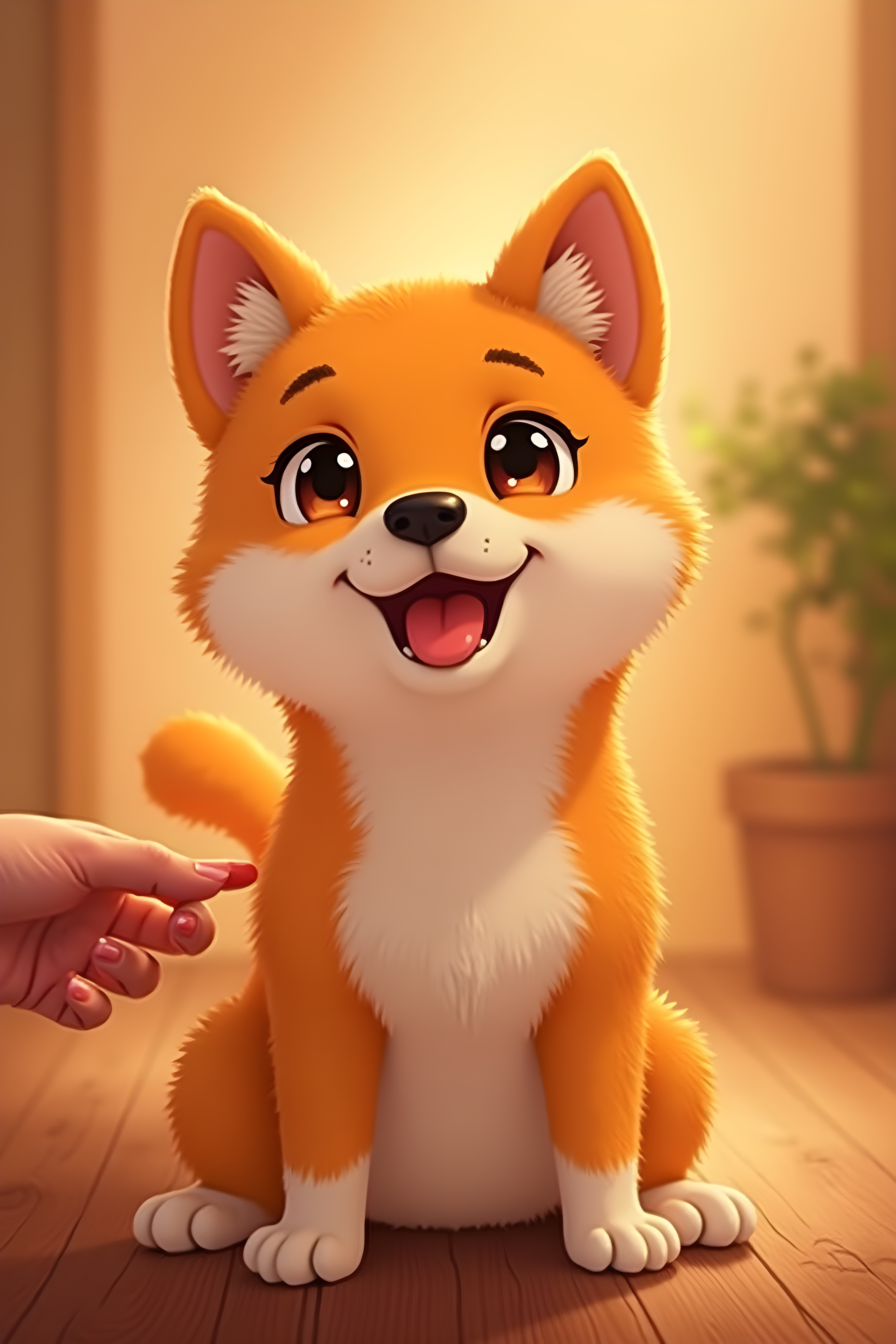 Anime Shiba — Realistic (Happy)