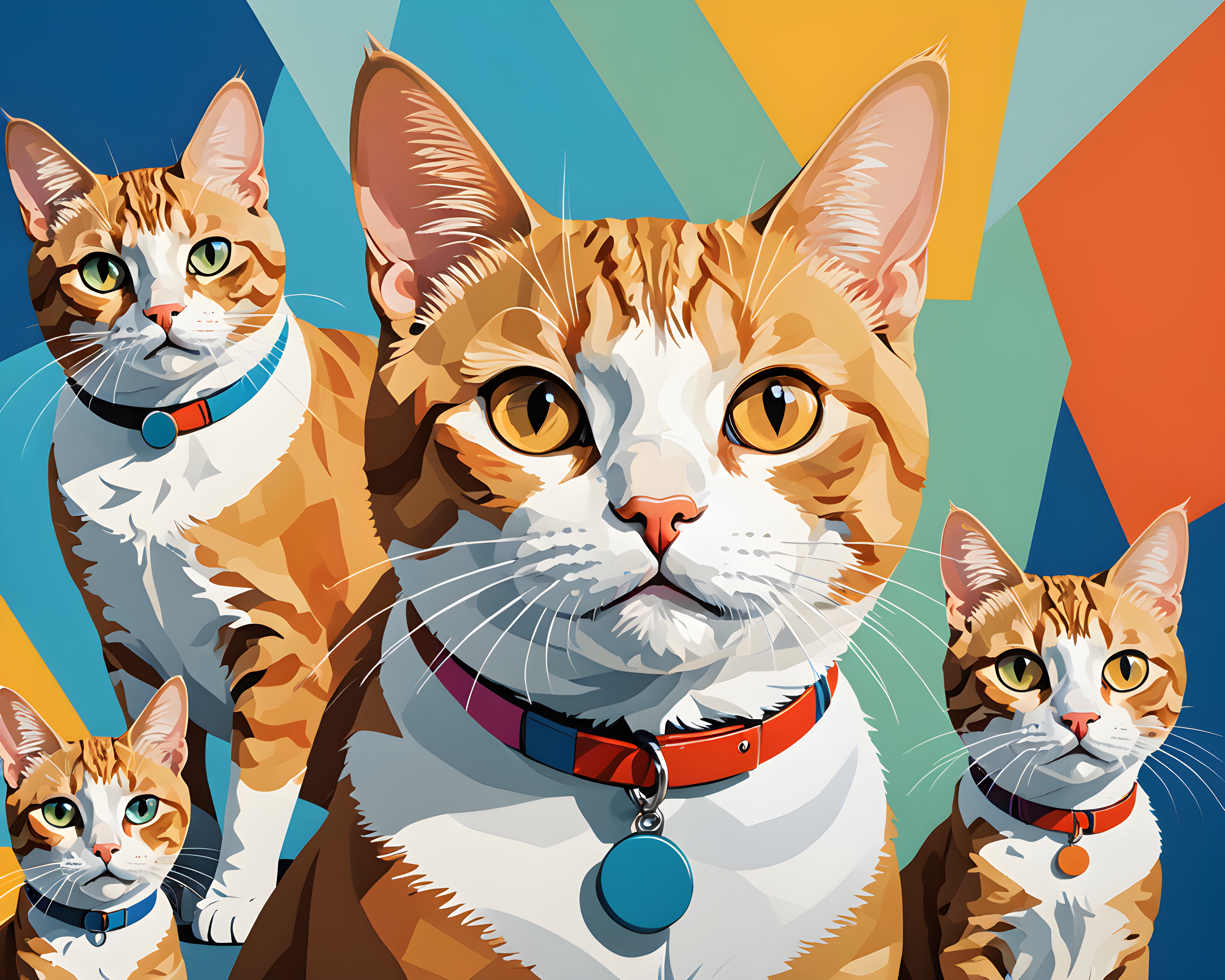 Cartoon Cat — Abstract (Savage)
