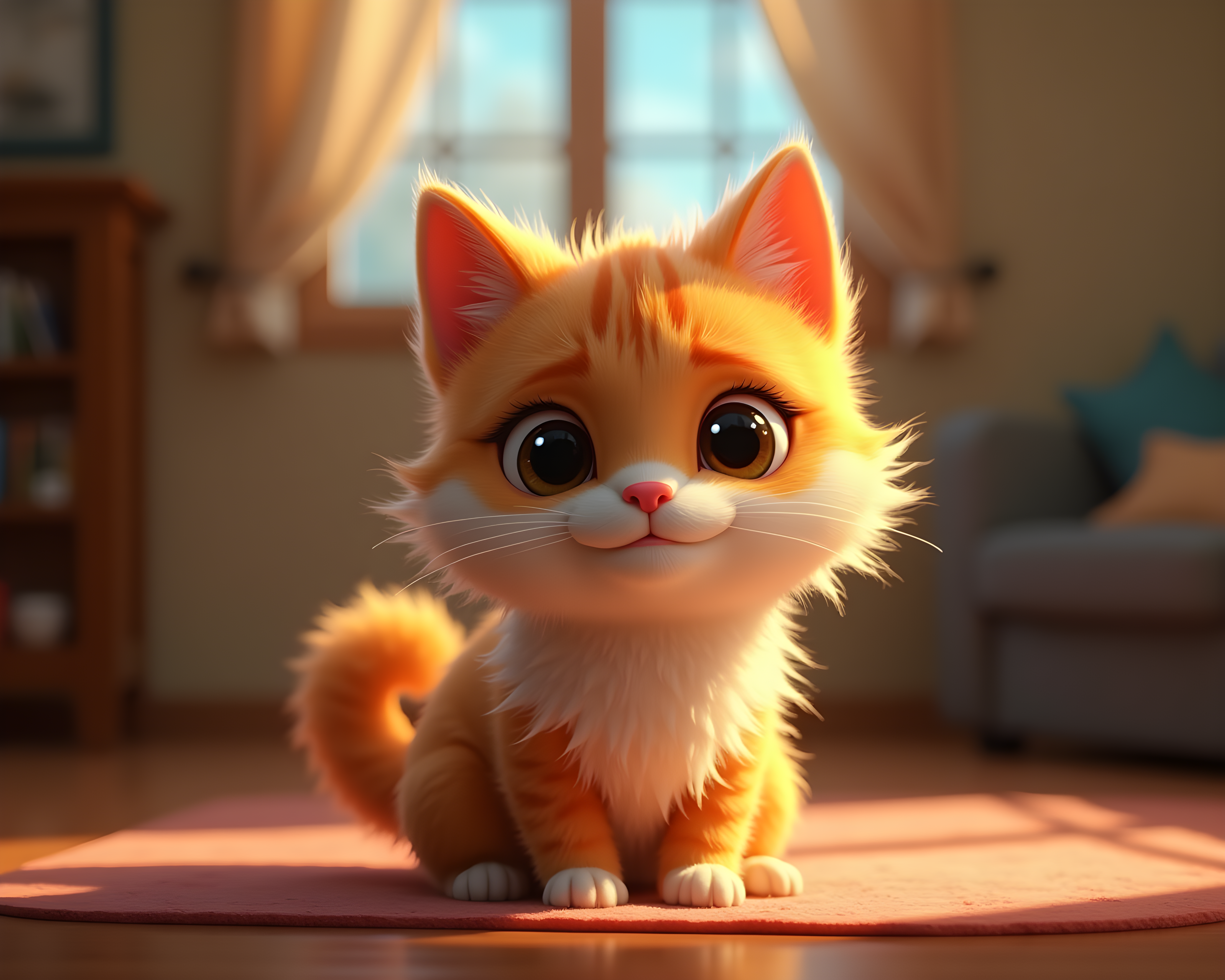 Cartoon Cat — Hyper-Realistic (Emotional)
