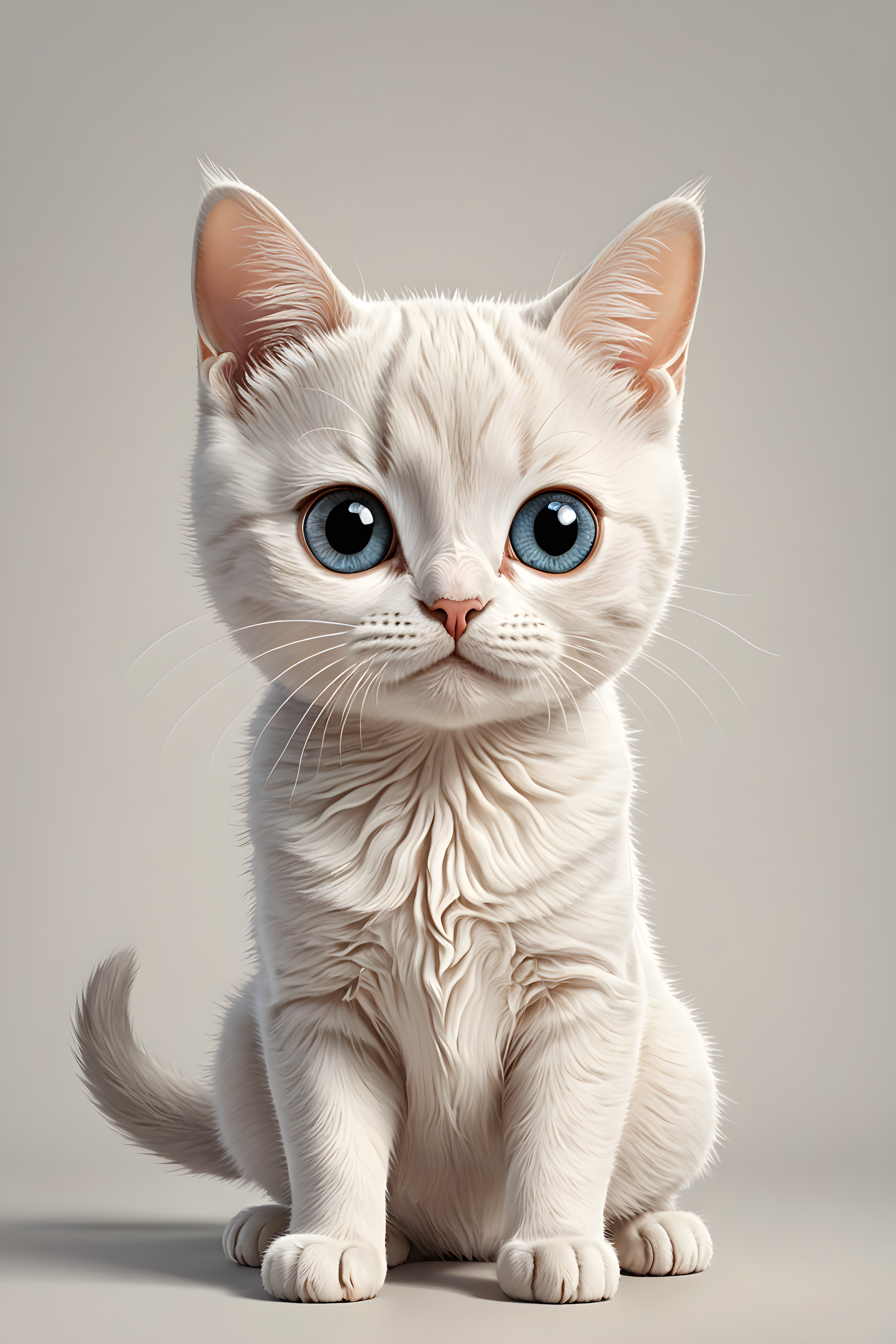Cartoon Cat — Line Art (Cute)