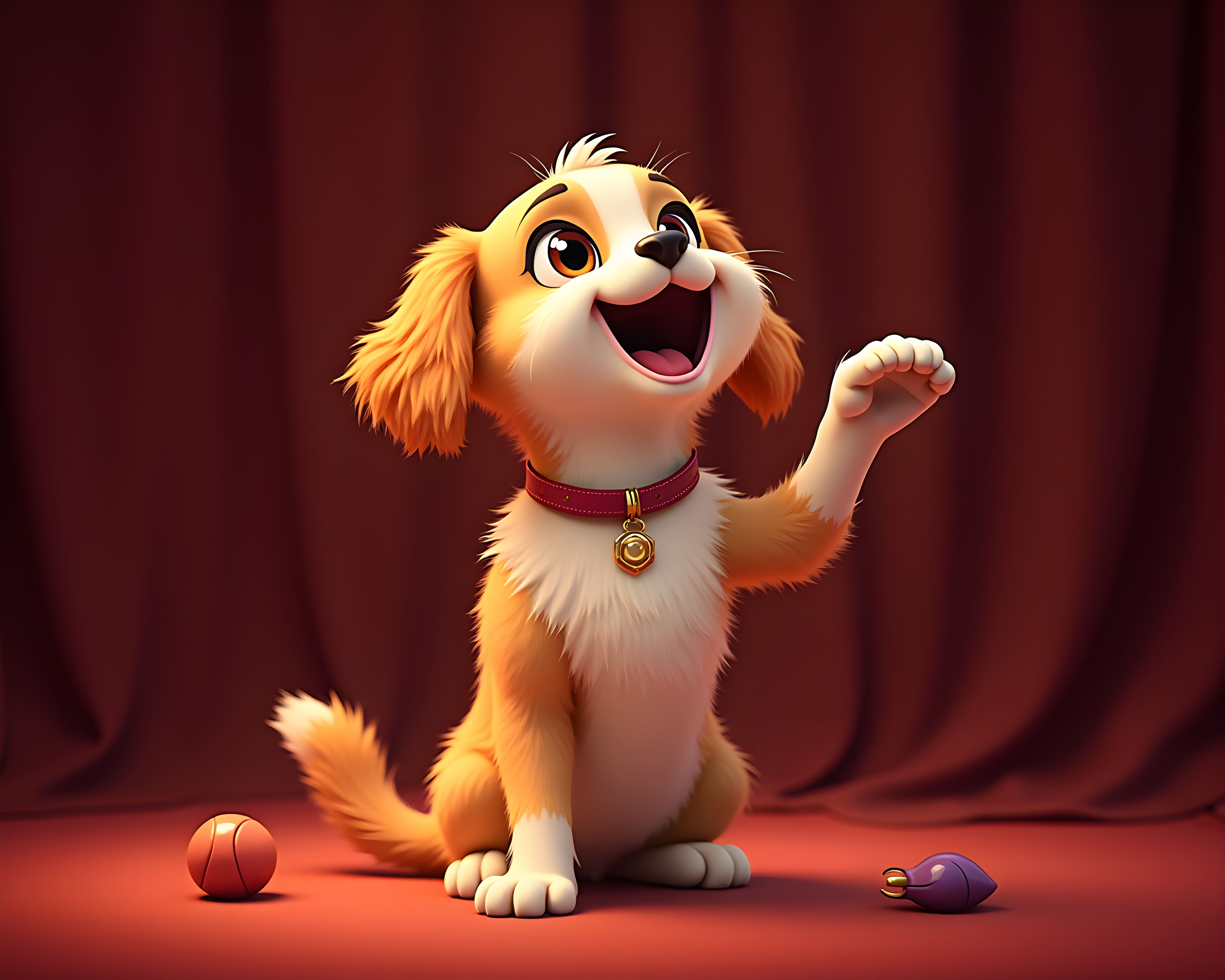 Cartoon Cat — Luxury (Playful)