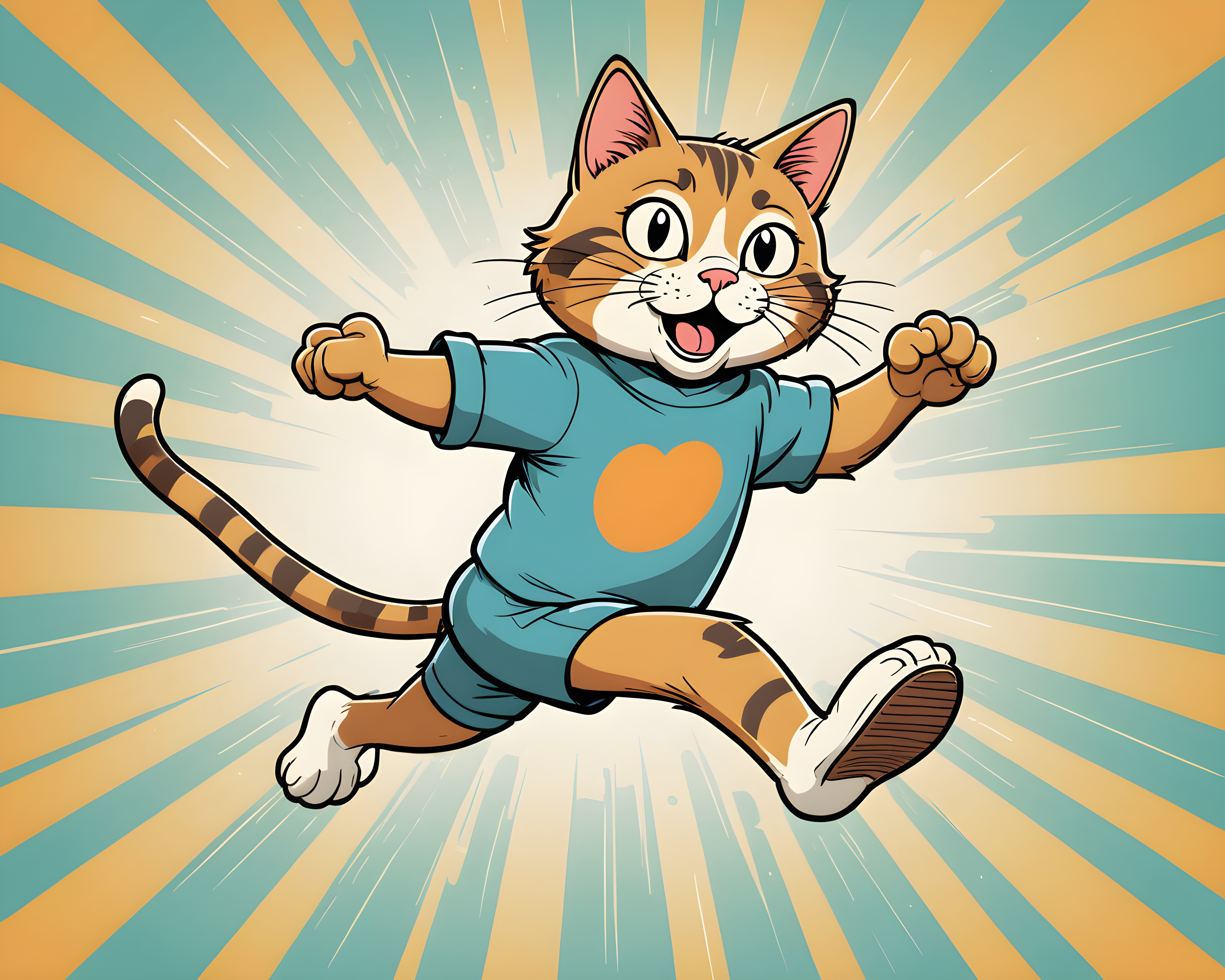 Cartoon Cat — Retro (Funny)