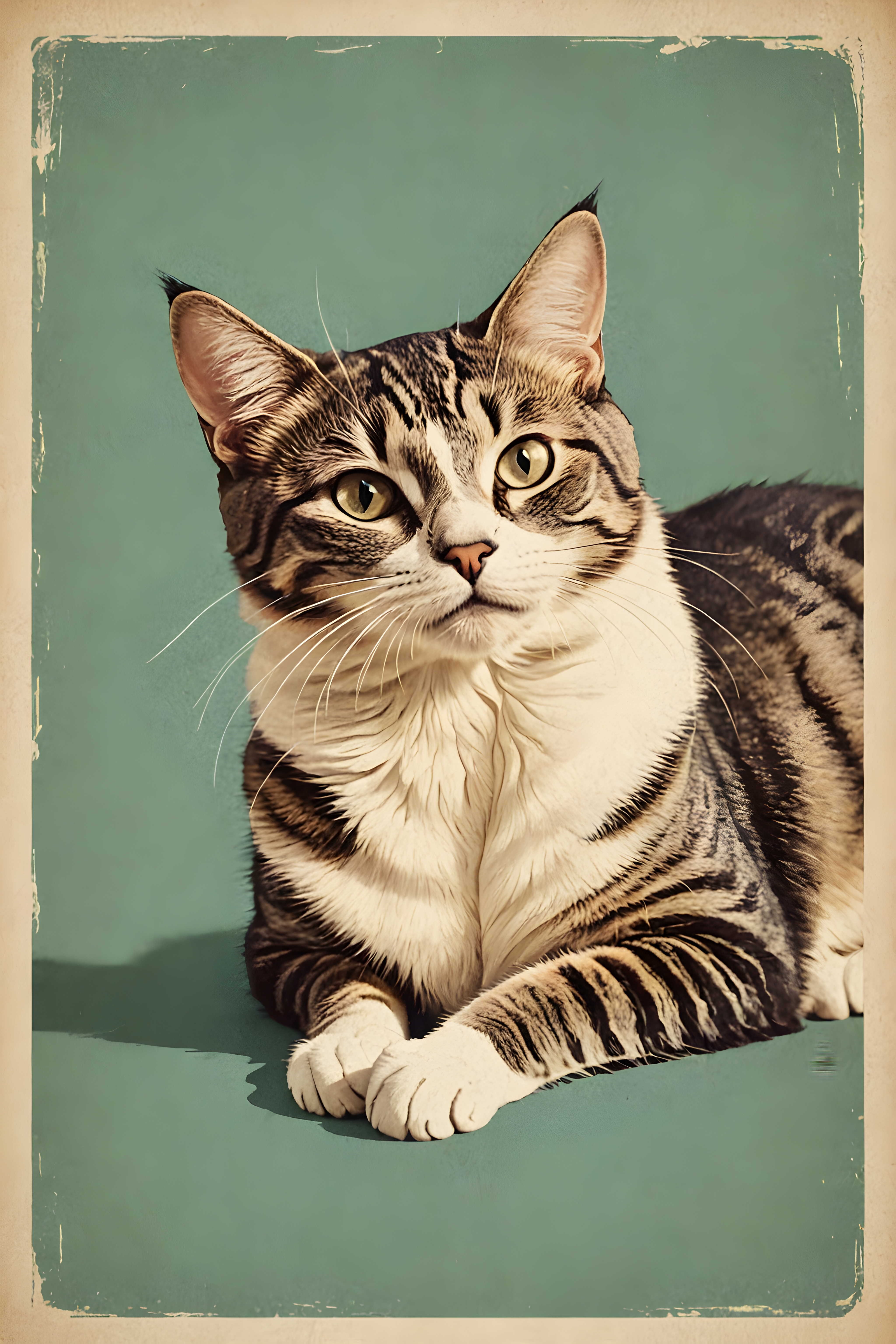 Cartoon Cat — Vintage Poster (Aesthetic)