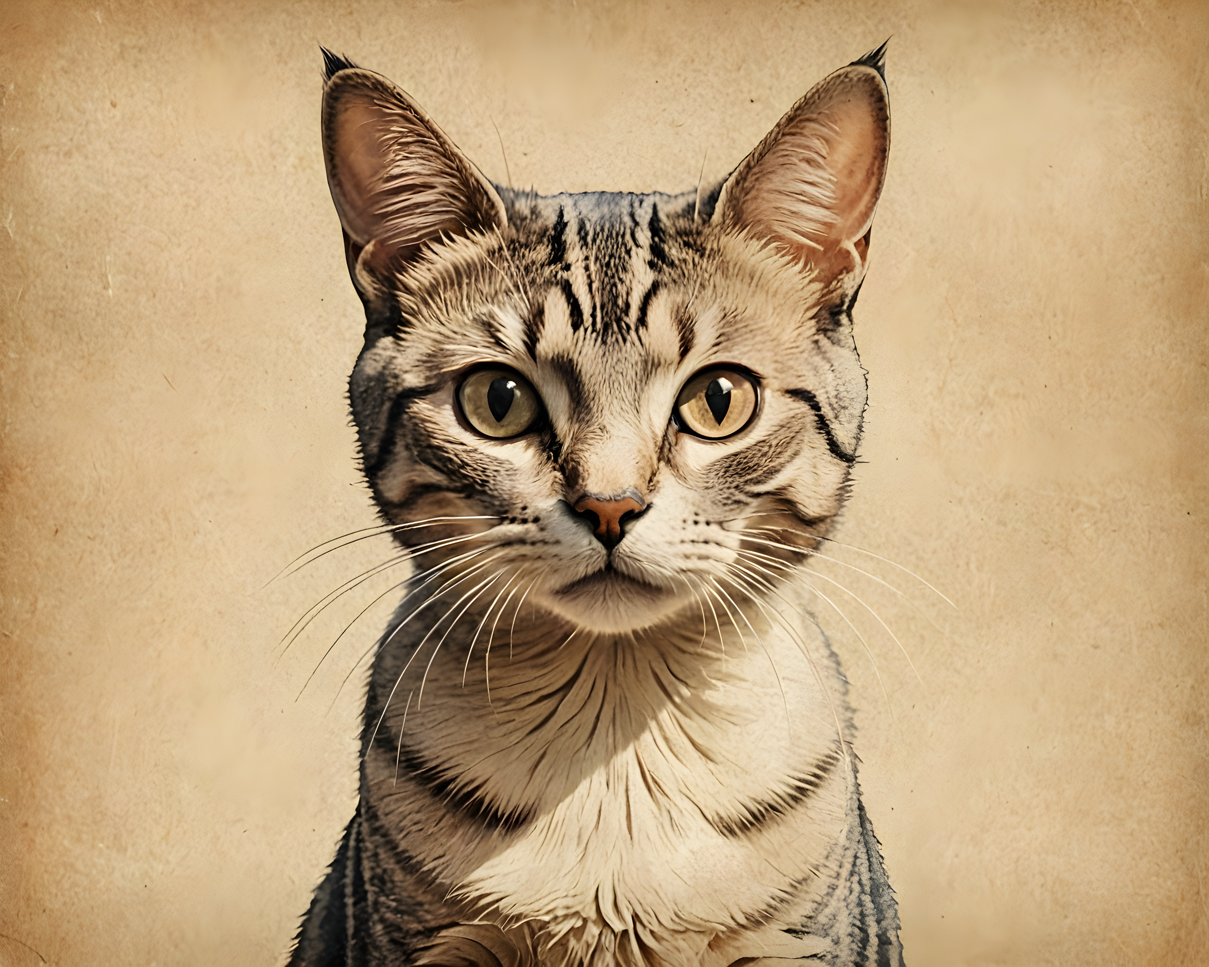 Cartoon Cat — Vintage Poster (Emotional)