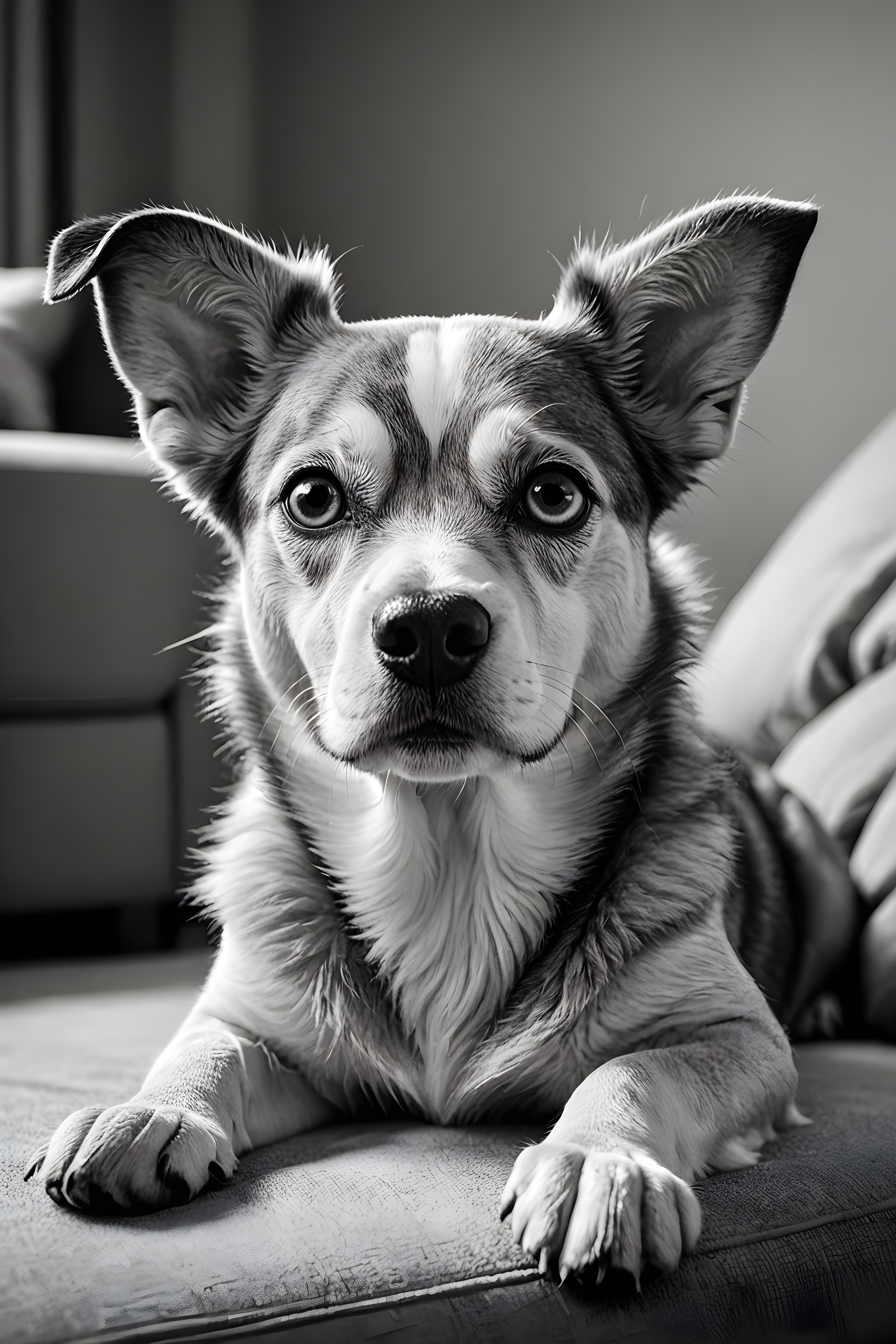 Cartoon Dog — Black & White (Savage)