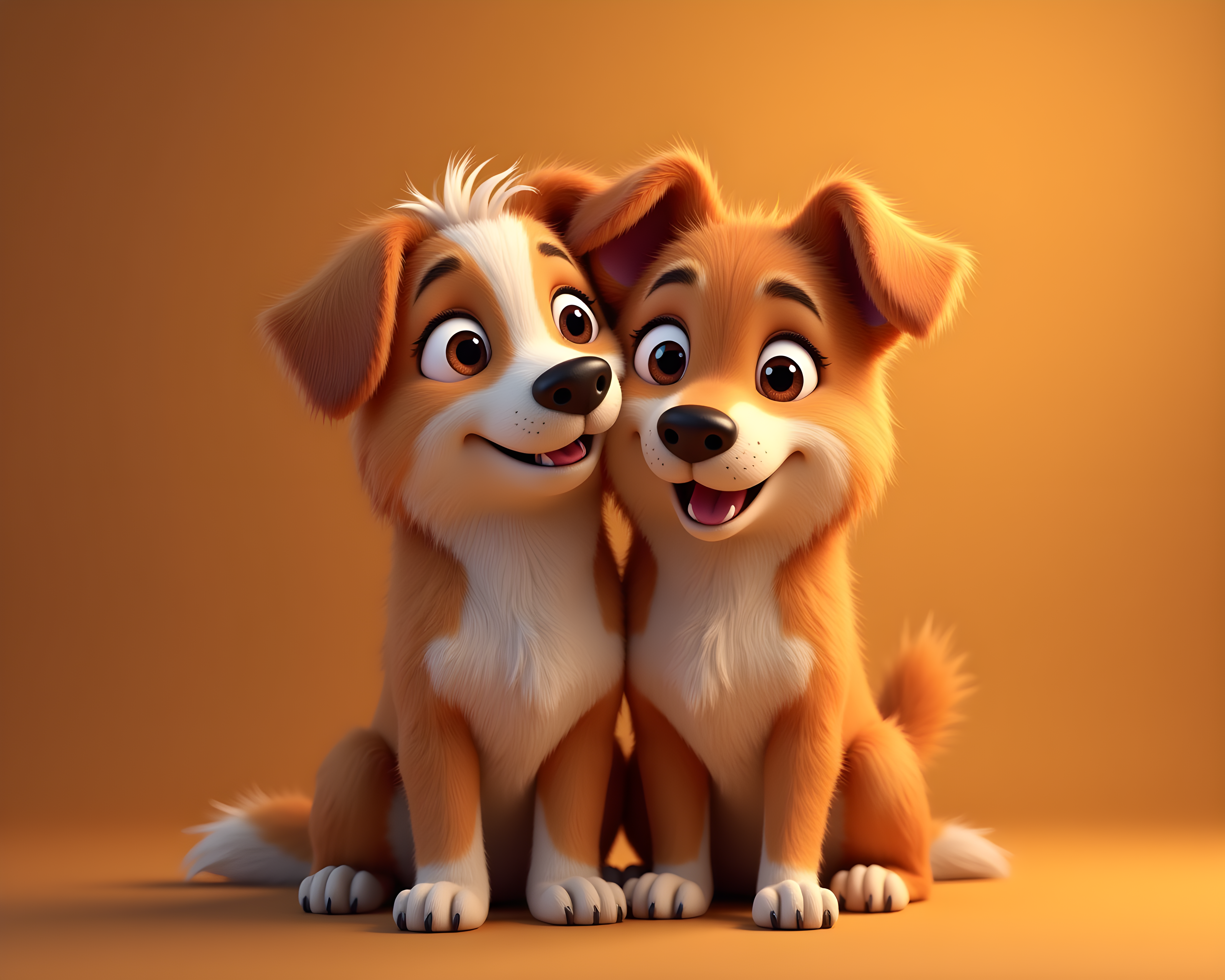 Cartoon Dog — Hyper-Realistic (Romantic)