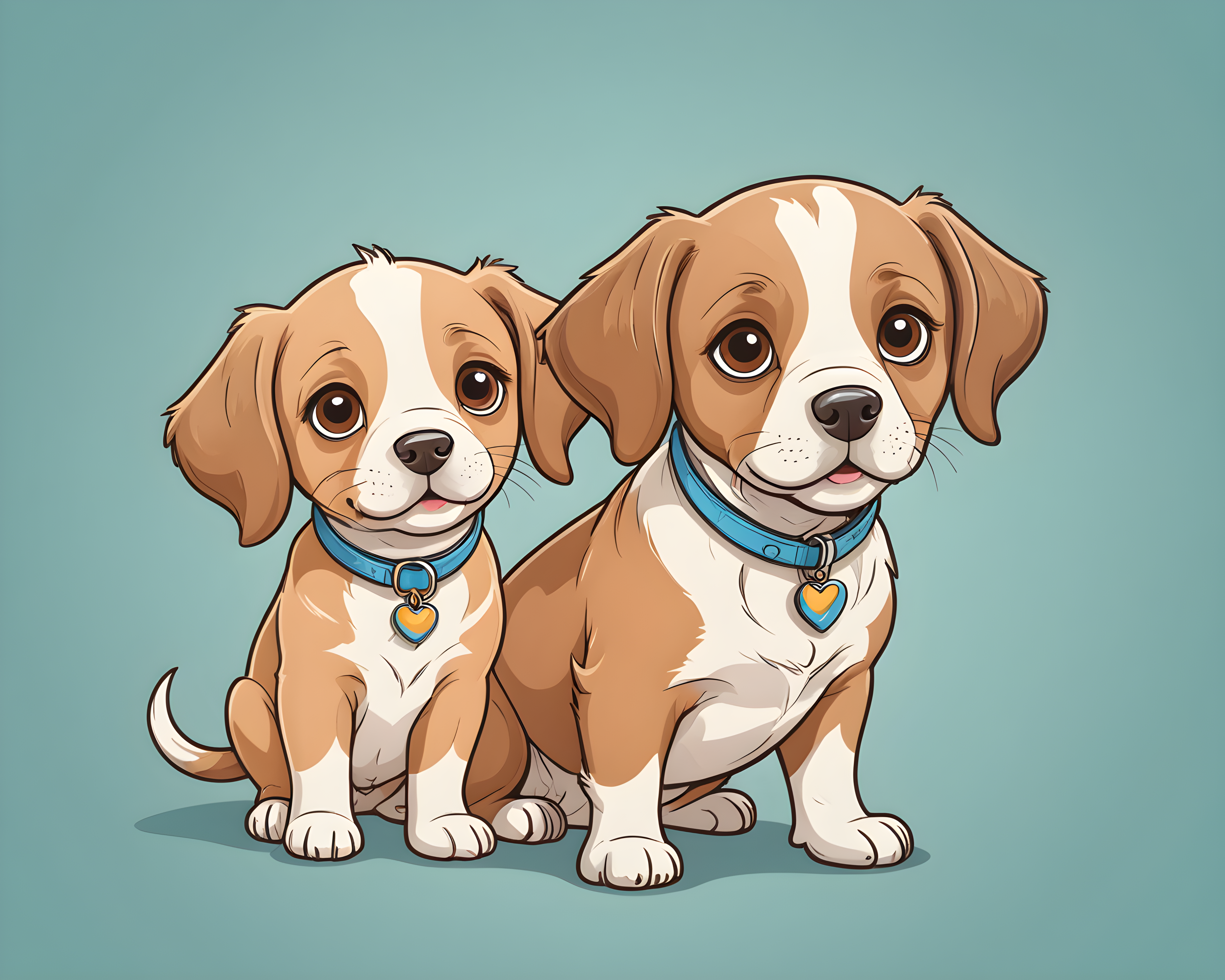 Cartoon Dog — Line Art (Cute)