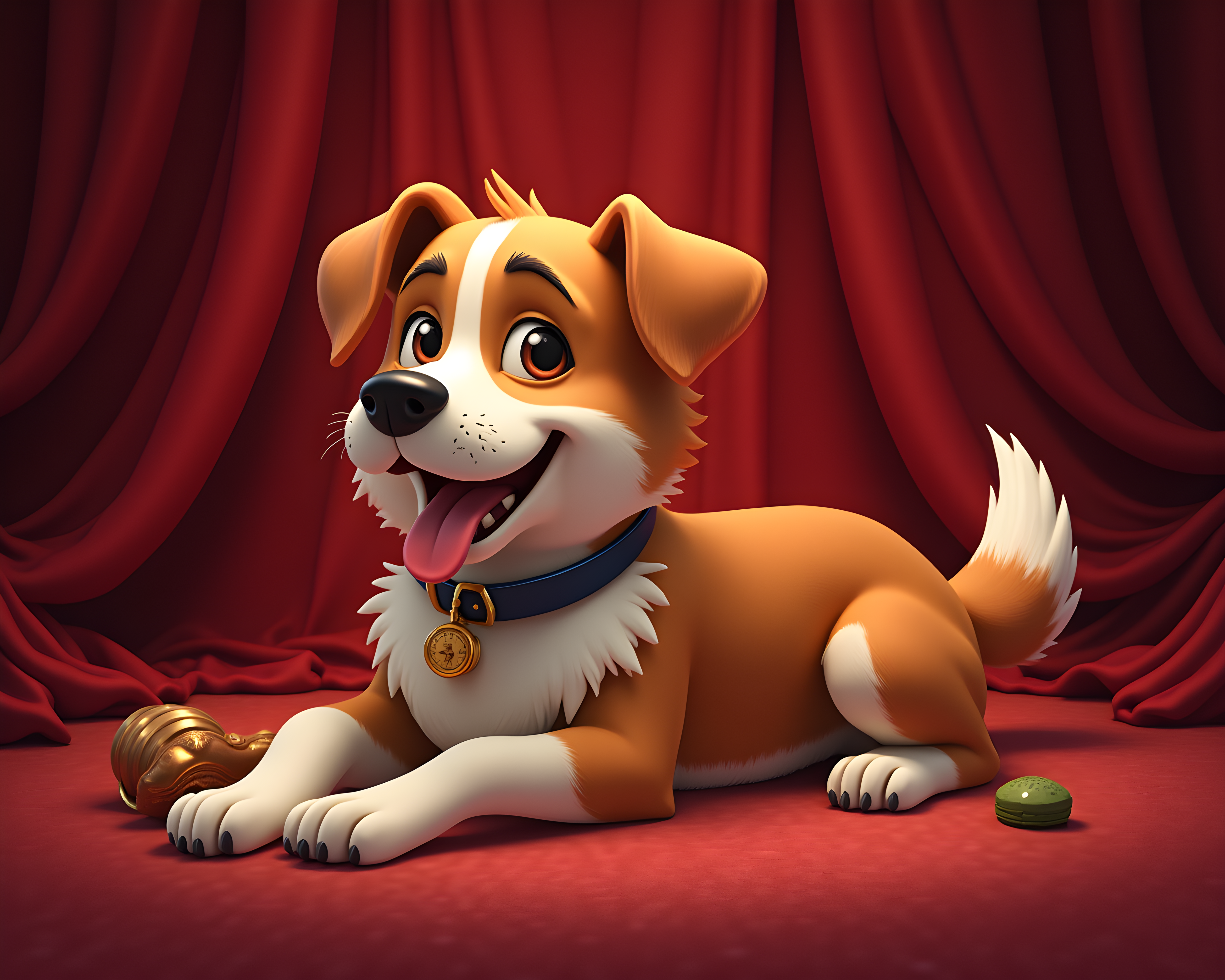 Cartoon Dog — Luxury (Playful)