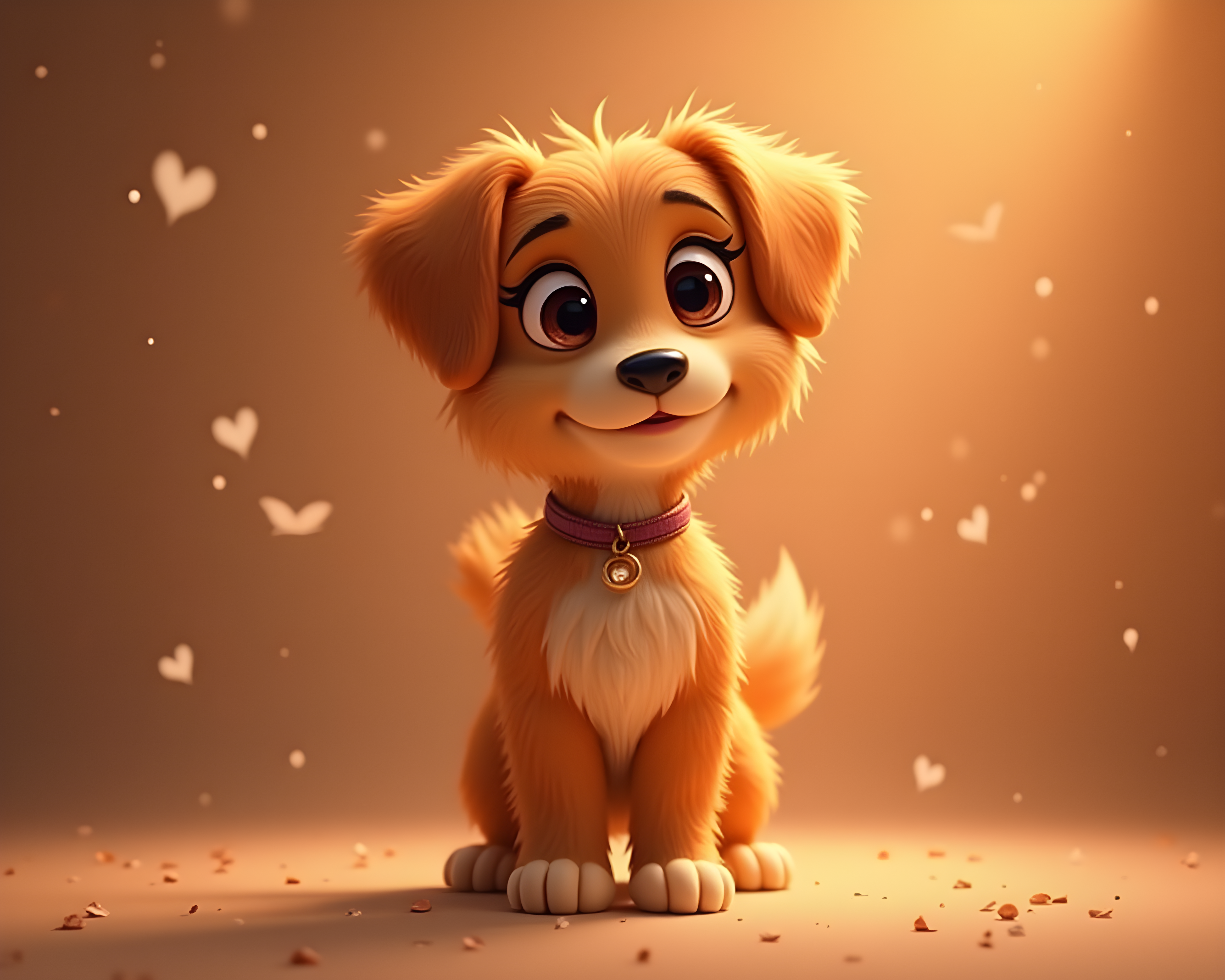Cartoon Dog — Realistic (Romantic)