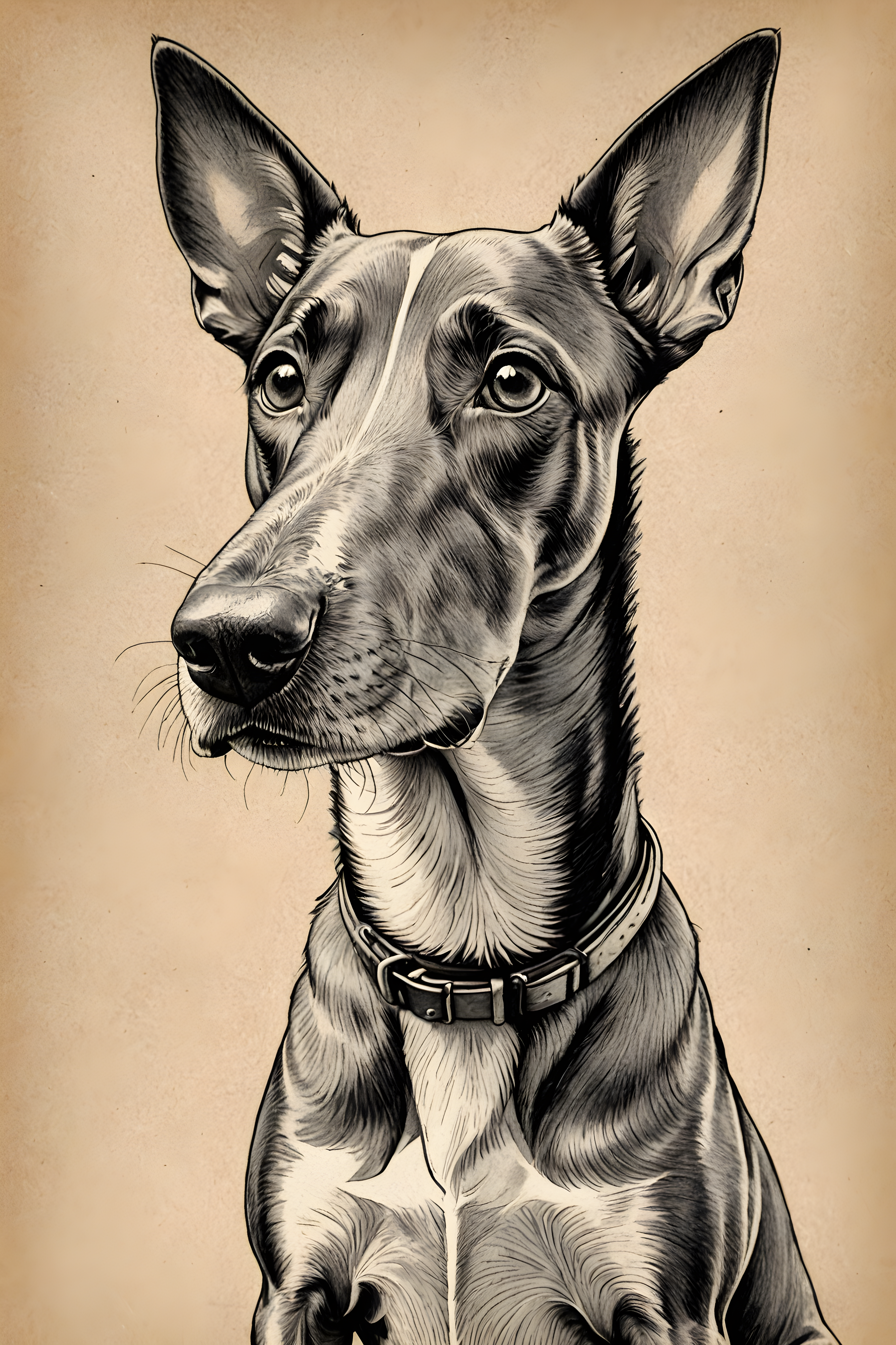 Cartoon Dog — Pencil Sketch (Savage)