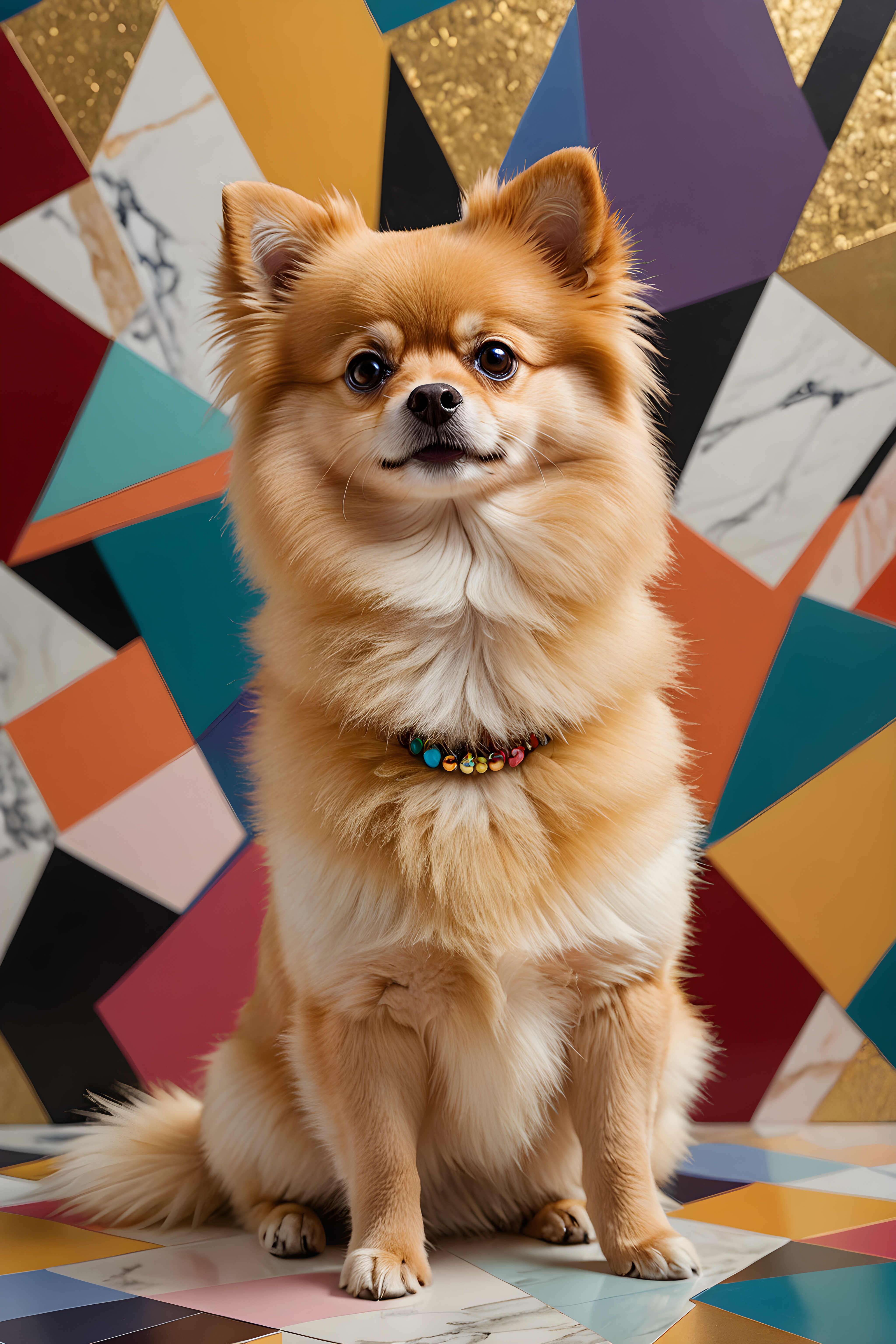 Chibi Pomeranian — Abstract (Luxury)