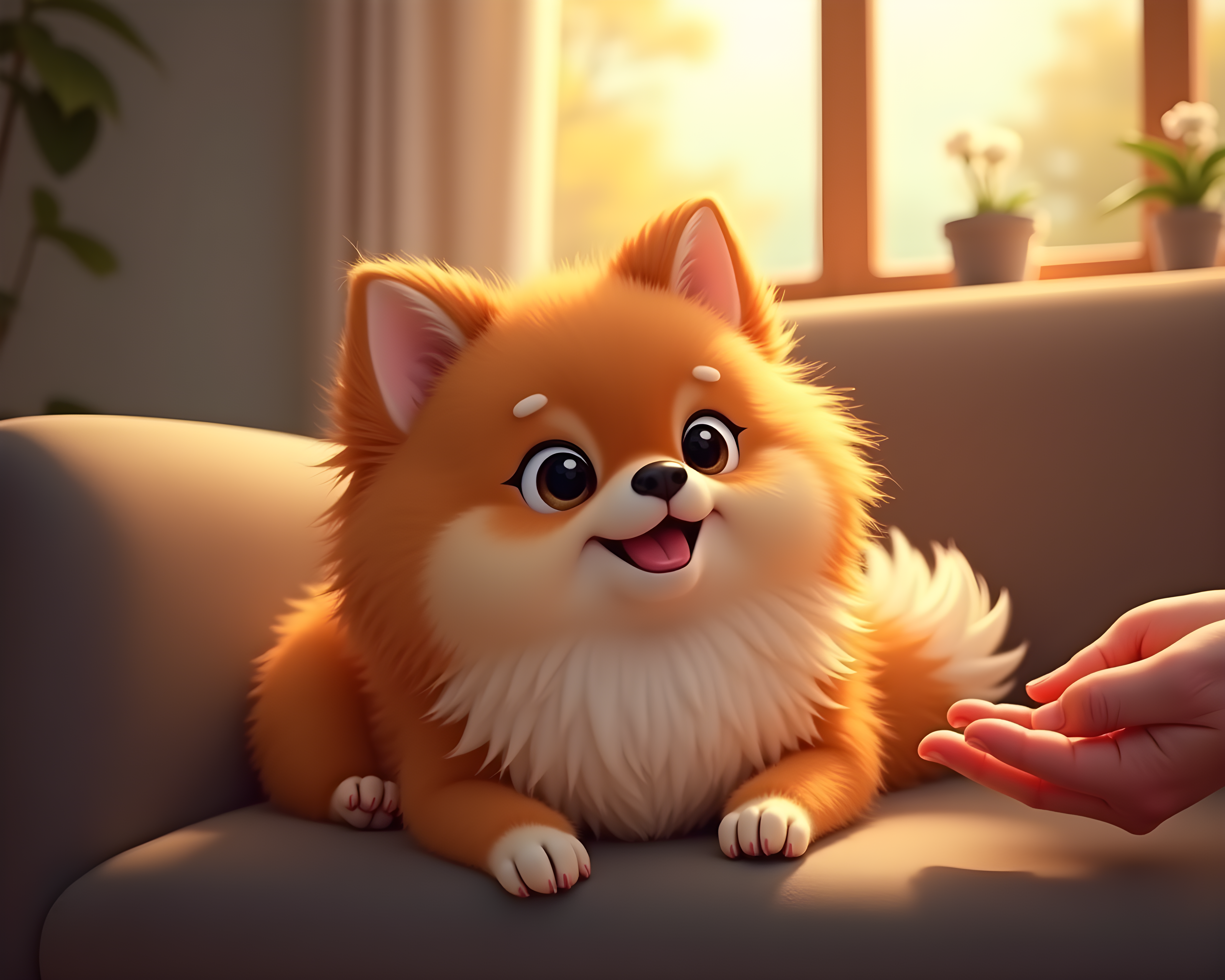 Chibi Pomeranian — Hyper-Realistic (Lifestyle)