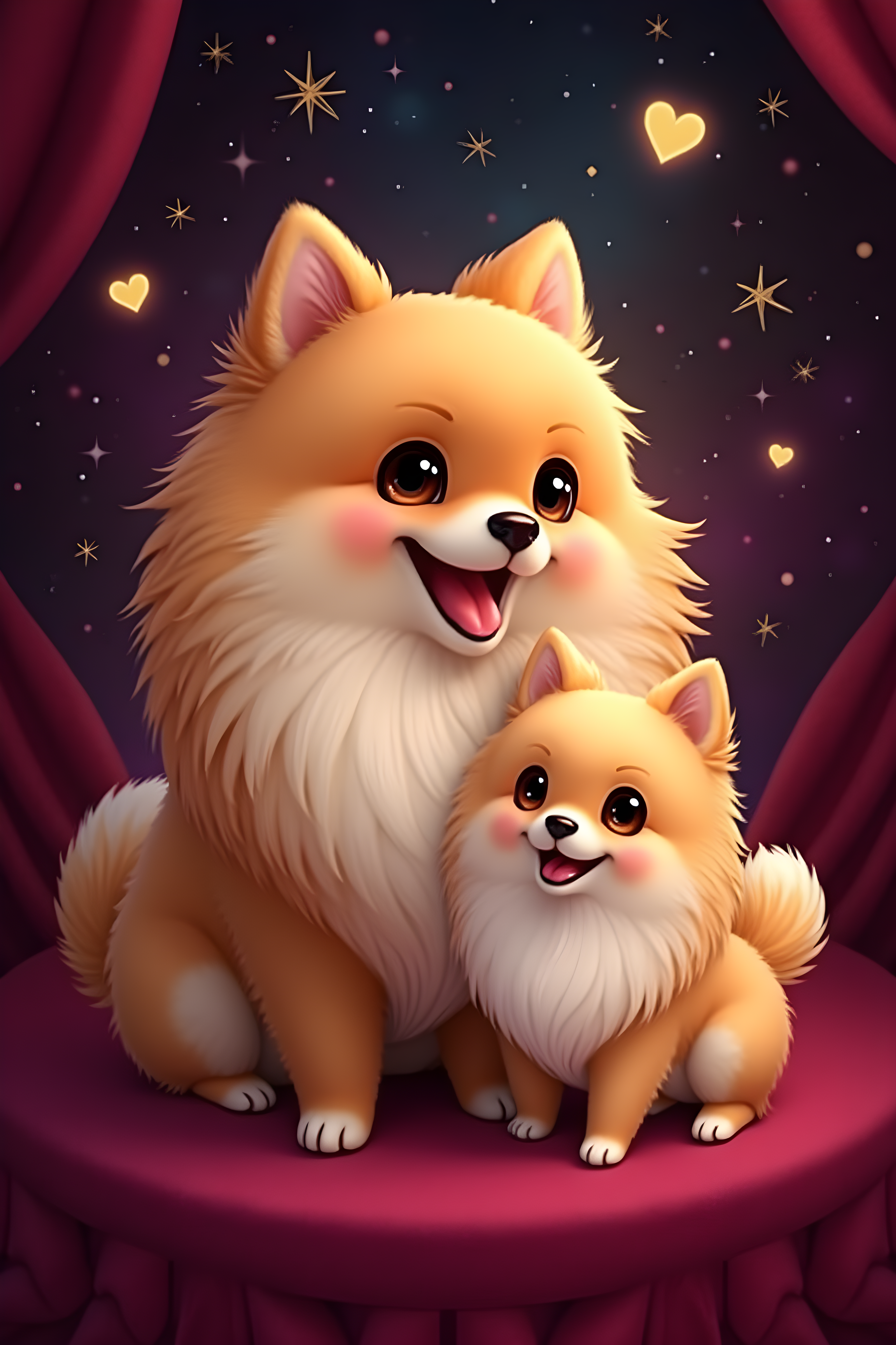 Chibi Pomeranian — Luxury (Fantasy)