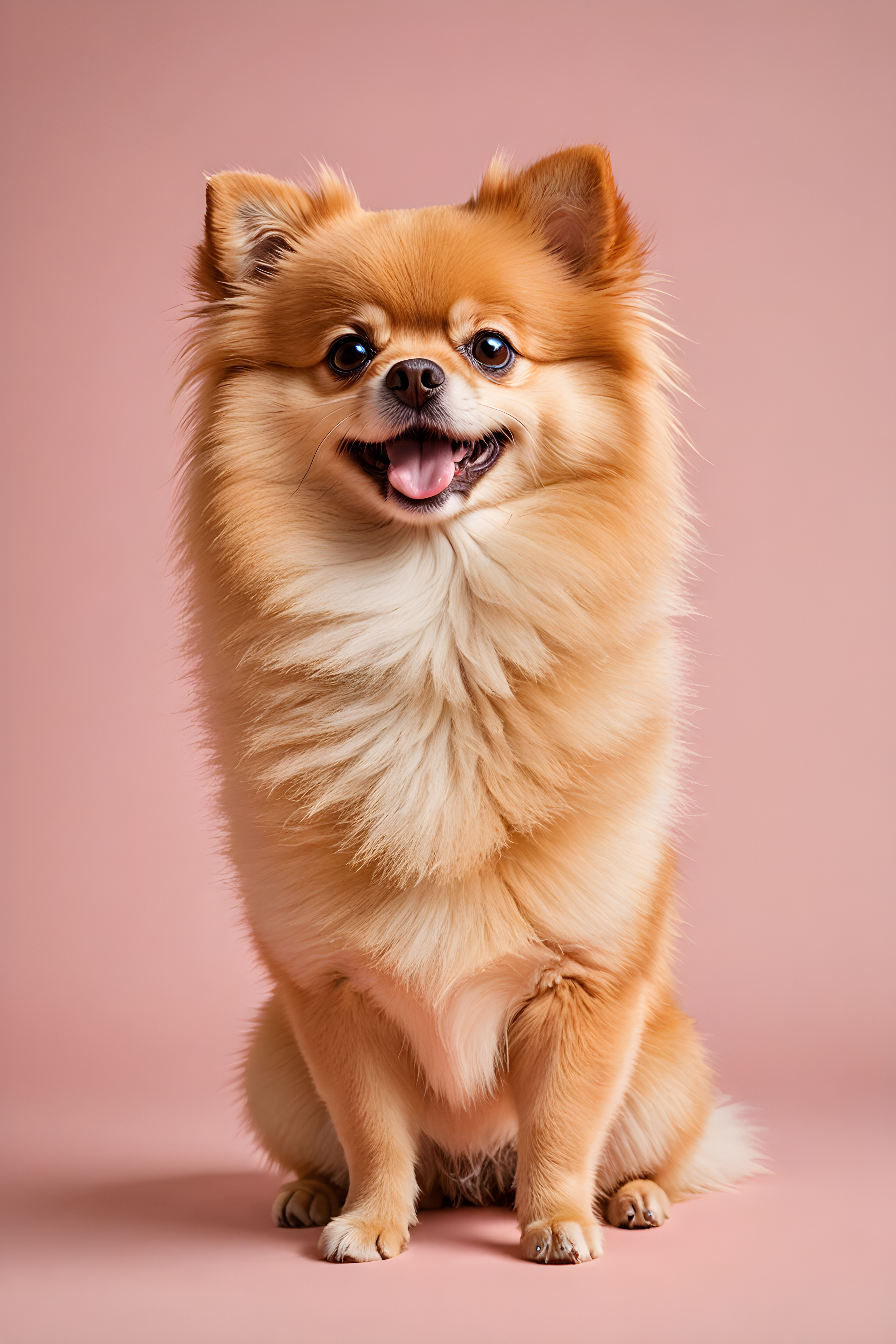 Chibi Pomeranian — Modern Aesthetic (Happy)