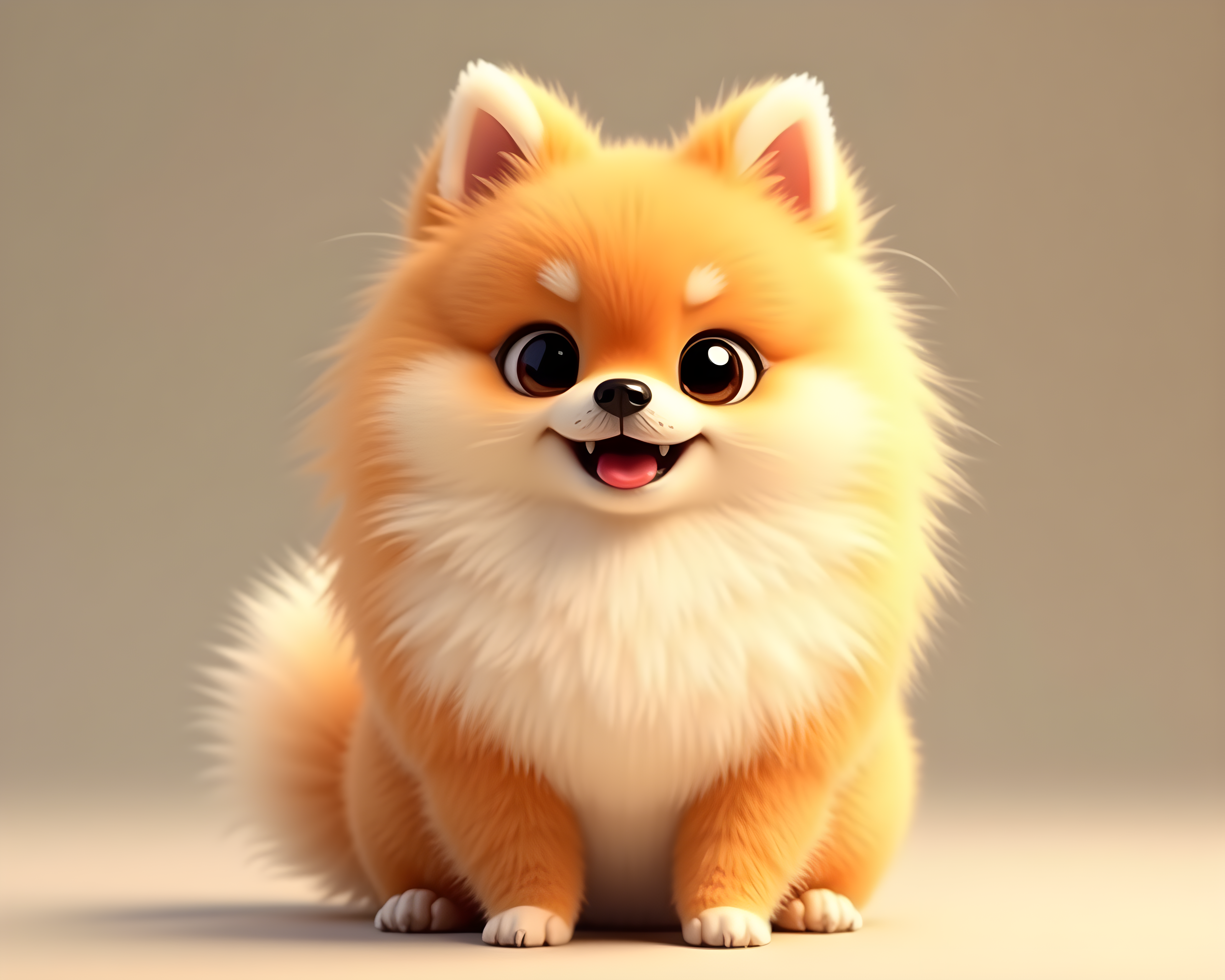 Chibi Pomeranian — Realistic (Energetic)
