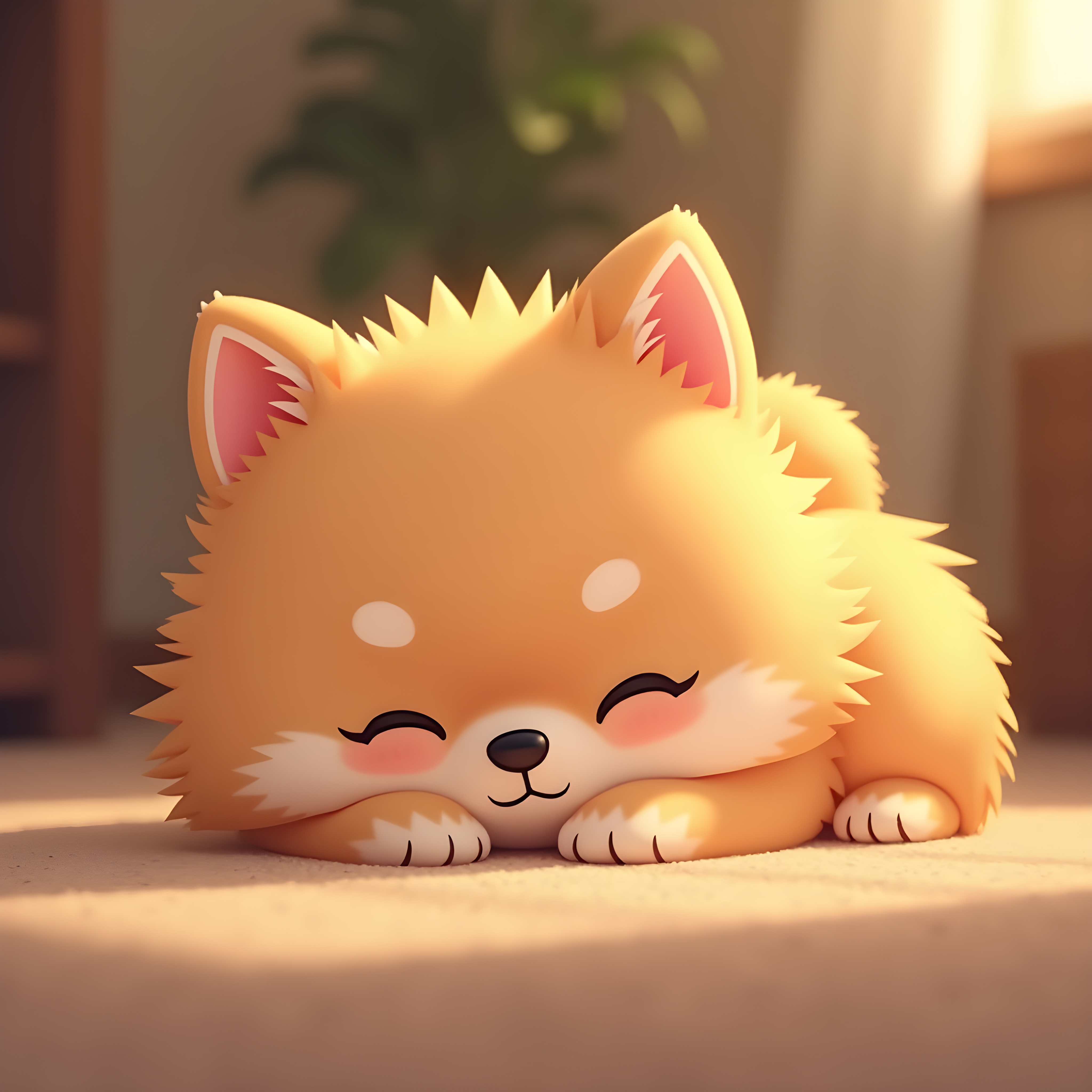 Chibi Pomeranian — Realistic (Romantic)