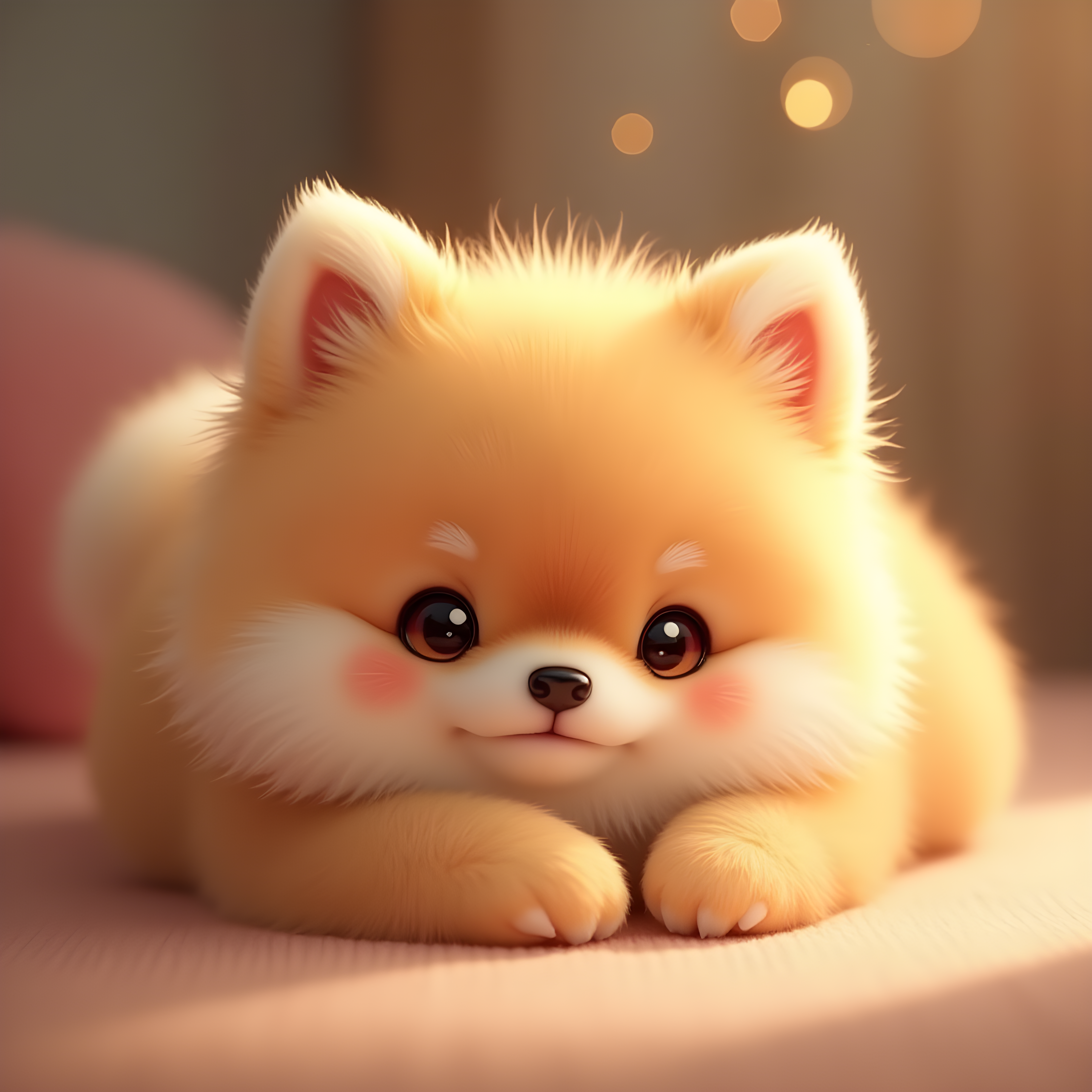 Chibi Pomeranian — Realistic (Romantic)