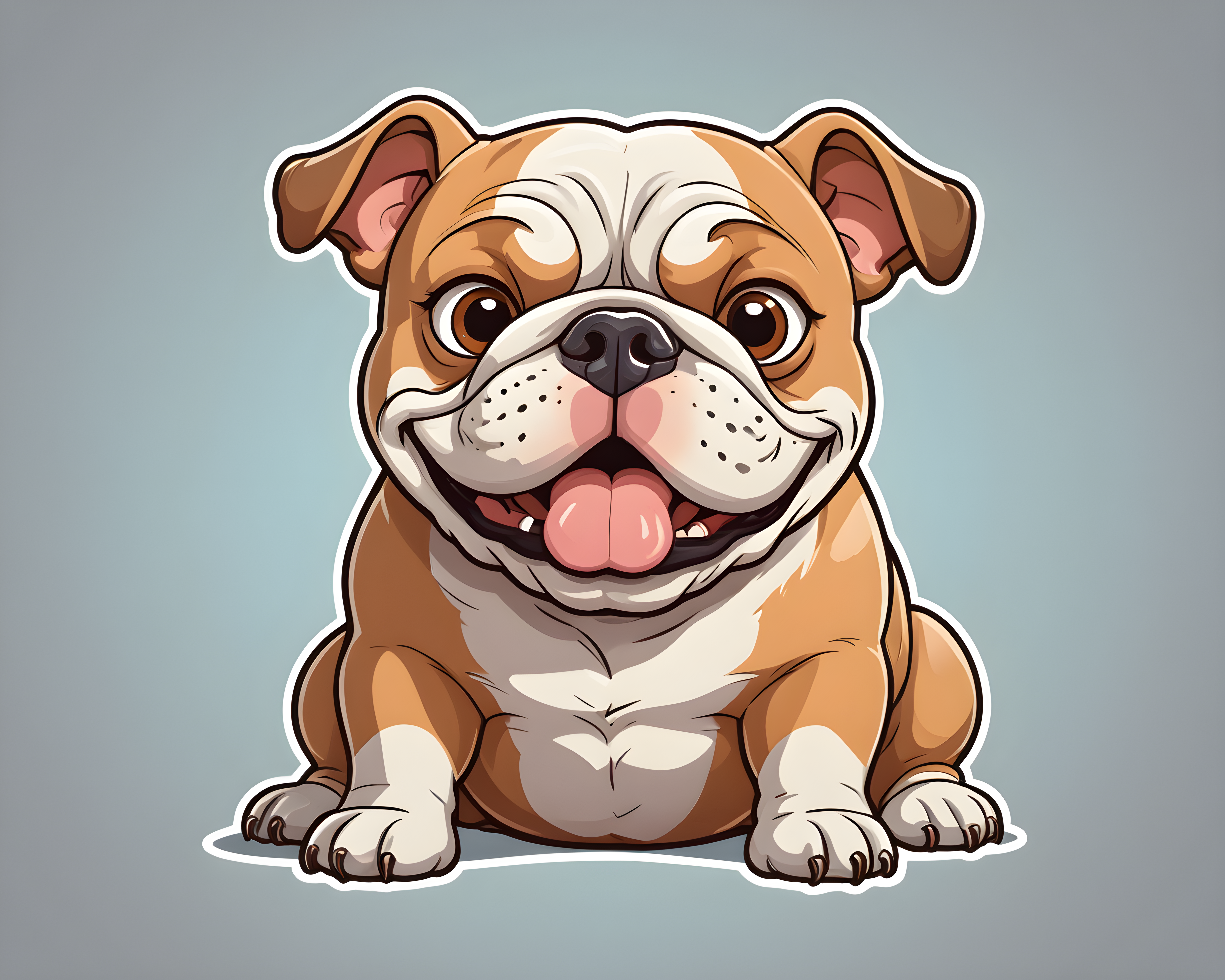 Comic Style Bulldog — Cartoon / Kawaii (Funny)