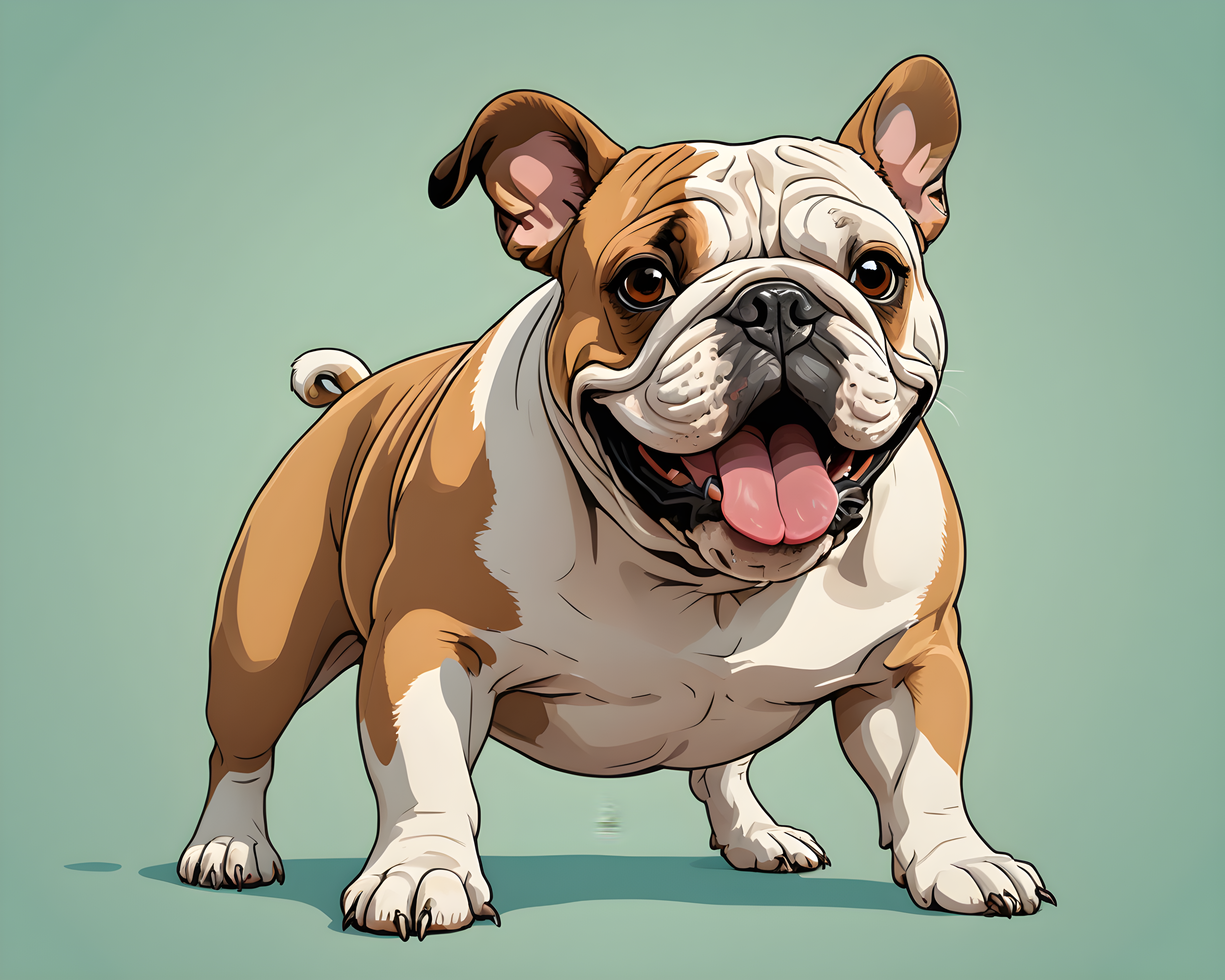 Comic Style Bulldog — Funny (Playful)