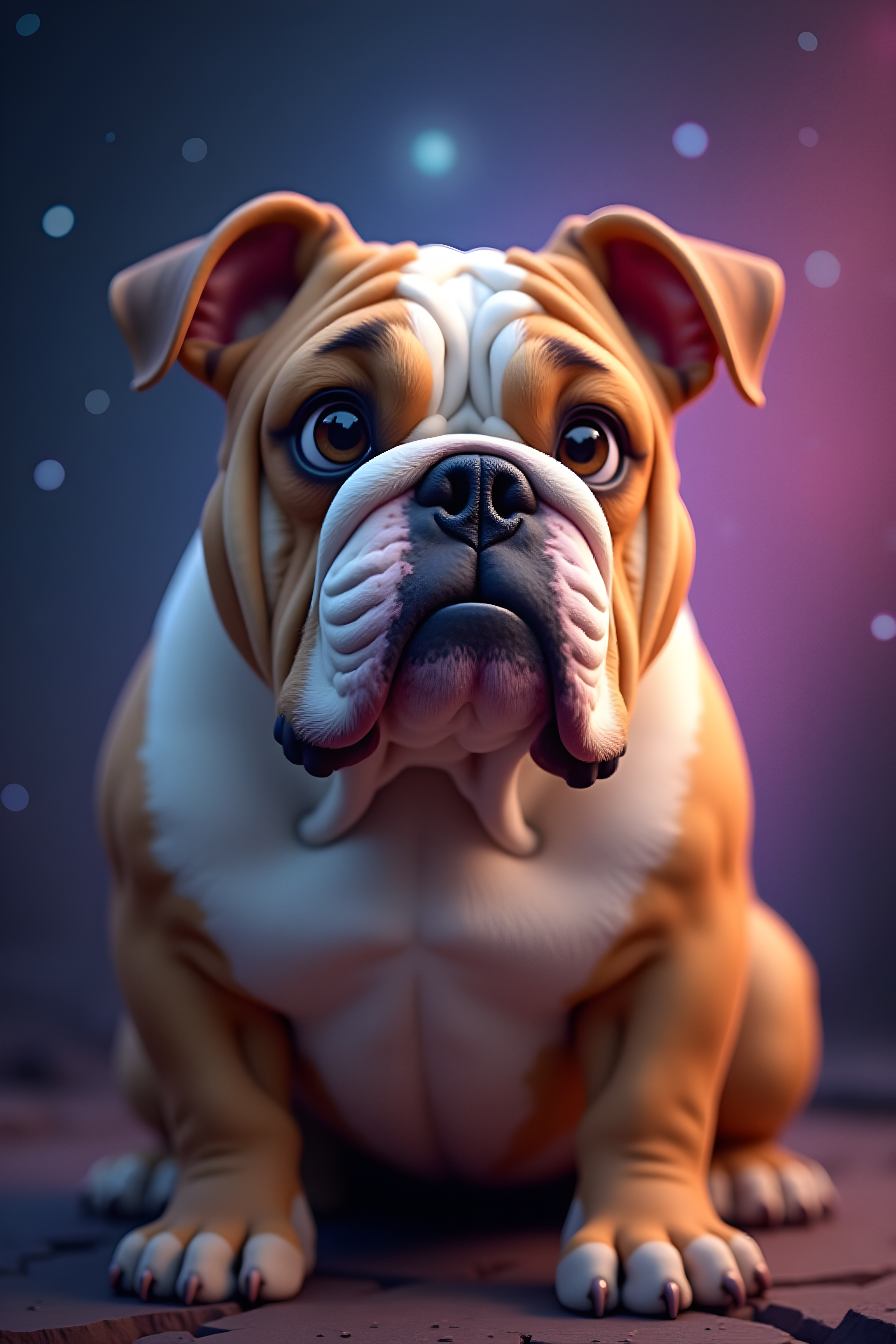 Comic Style Bulldog — Hyper-Realistic (Fantasy)