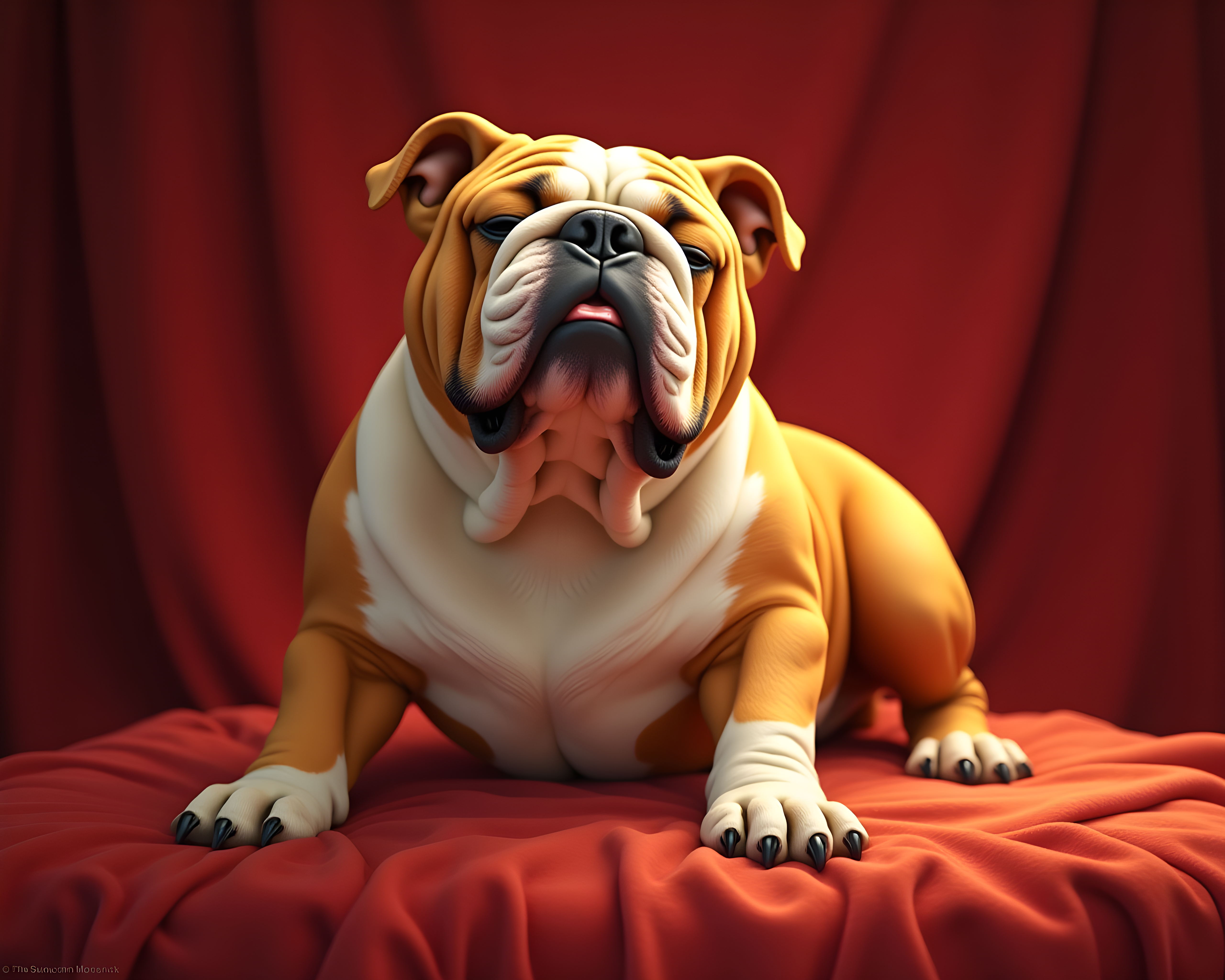 Comic Style Bulldog — Luxury (Sleepy)