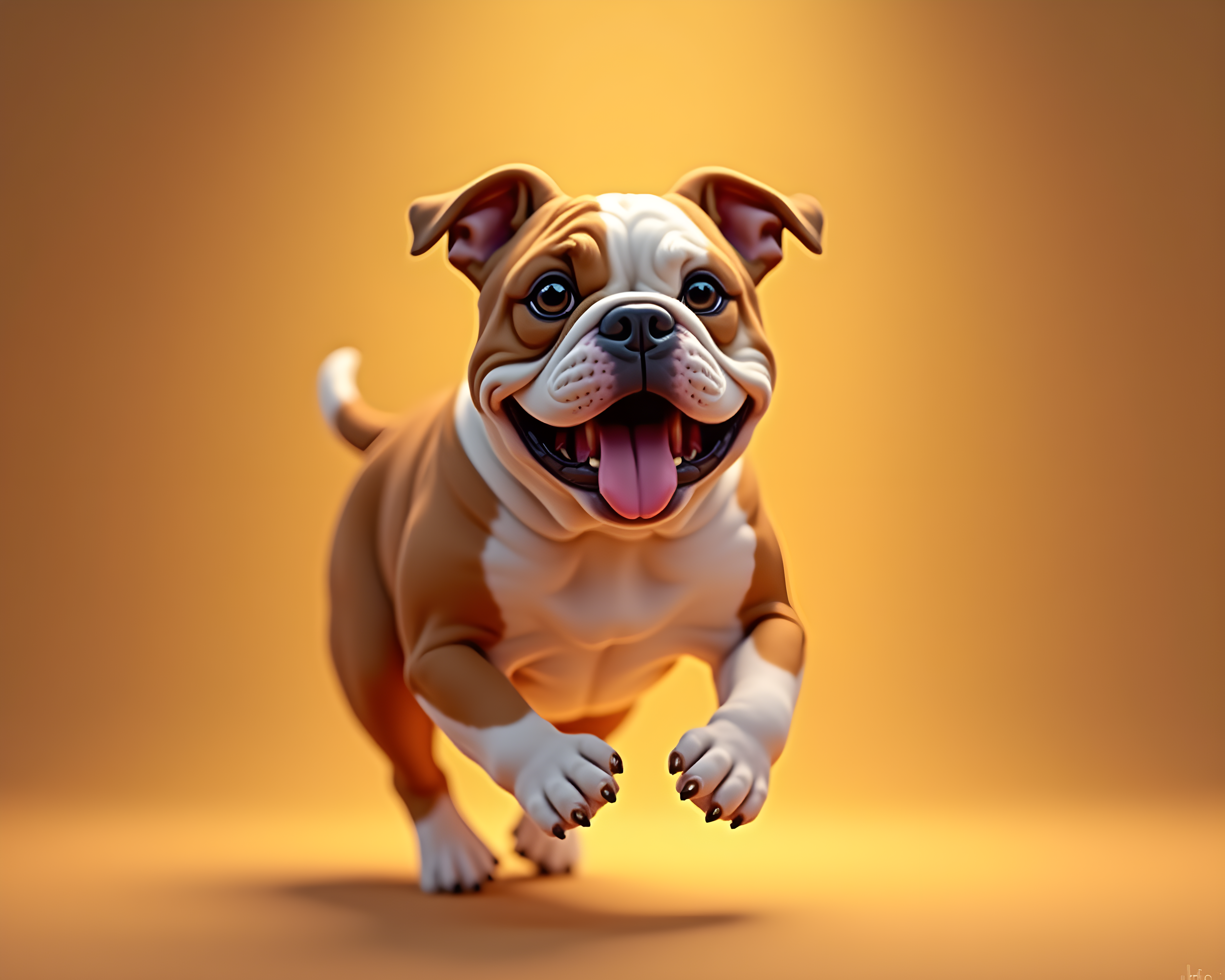 Comic Style Bulldog — Realistic (Romantic)