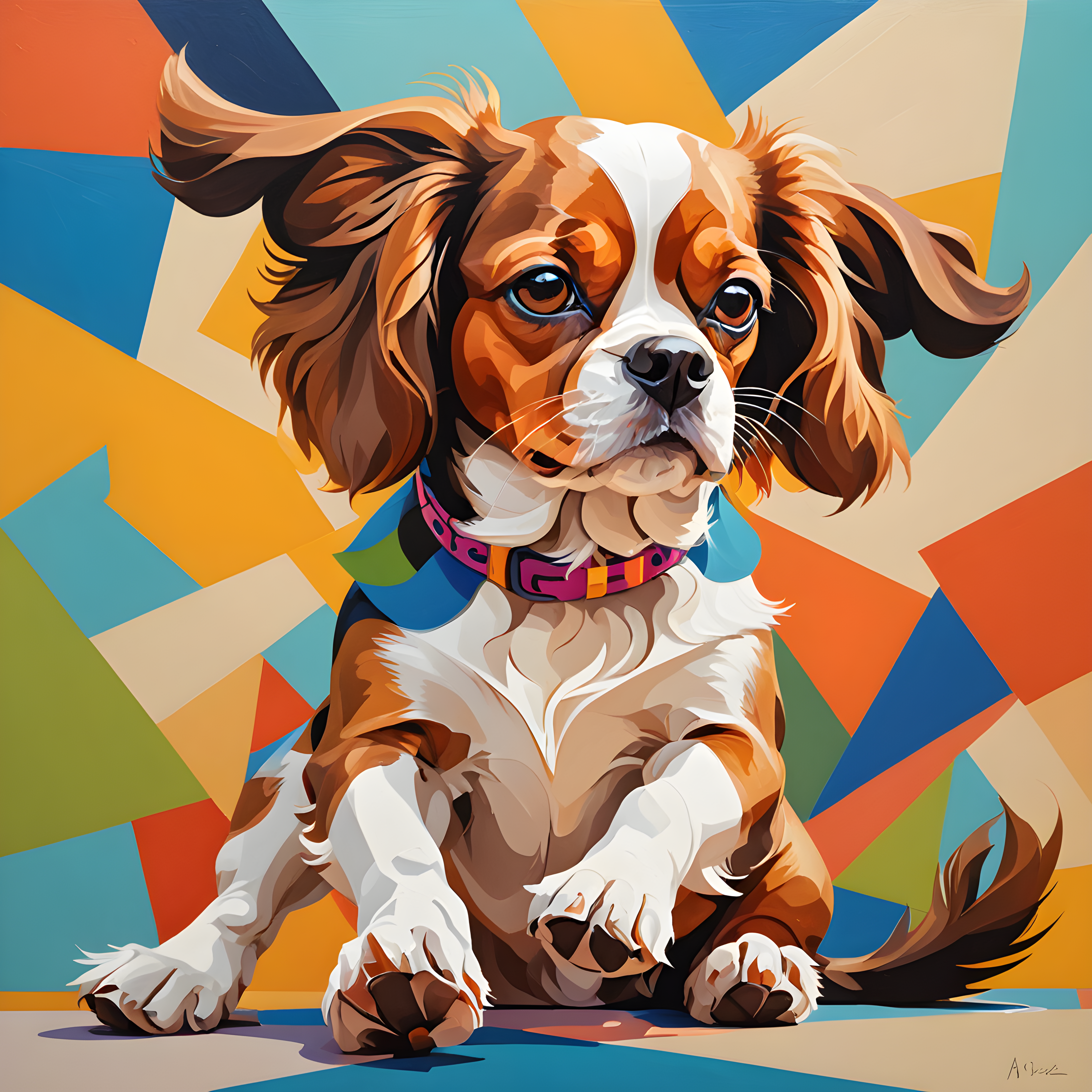Disney Style Cavalier — Abstract (Sleepy)