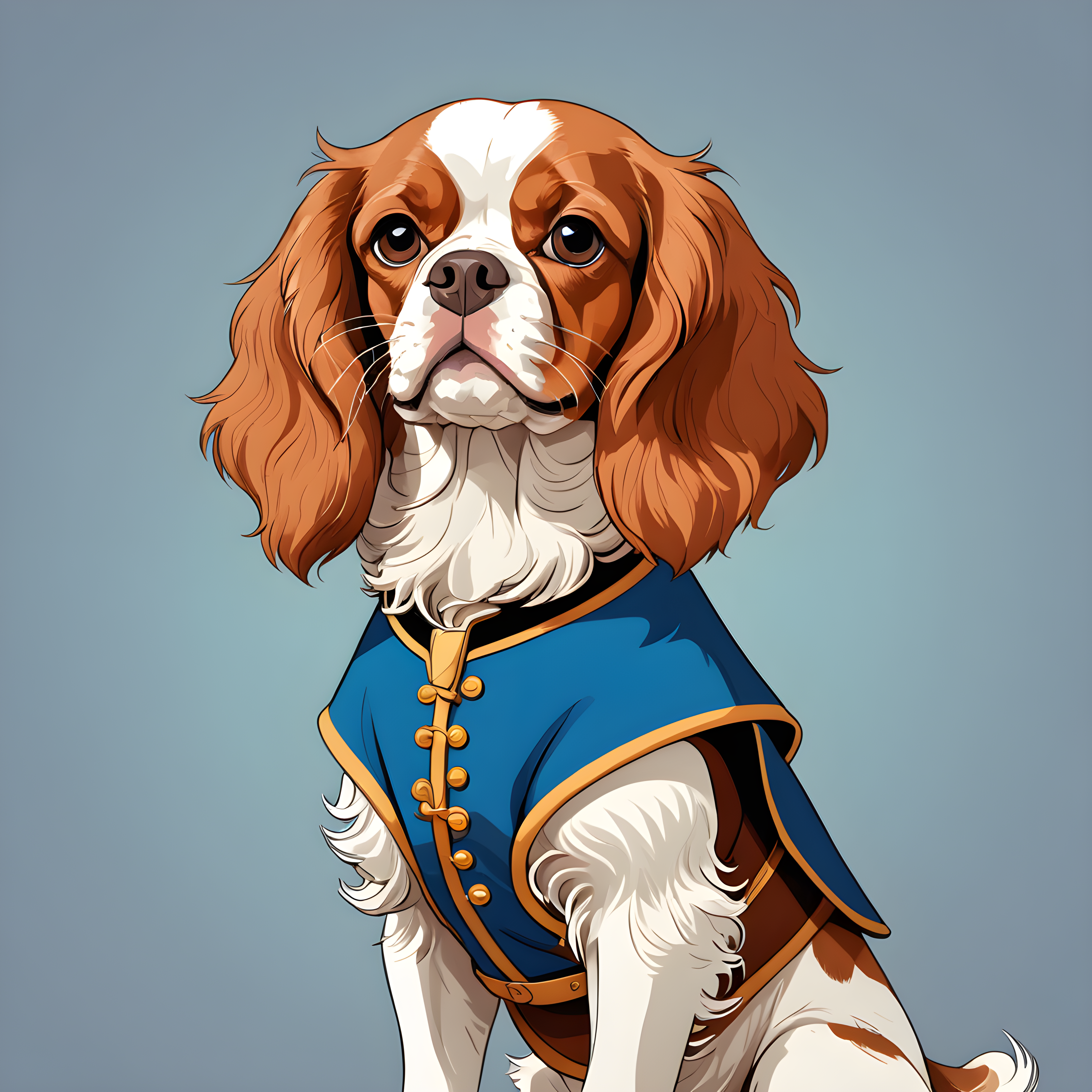 Disney Style Cavalier — Line Art (Aesthetic)