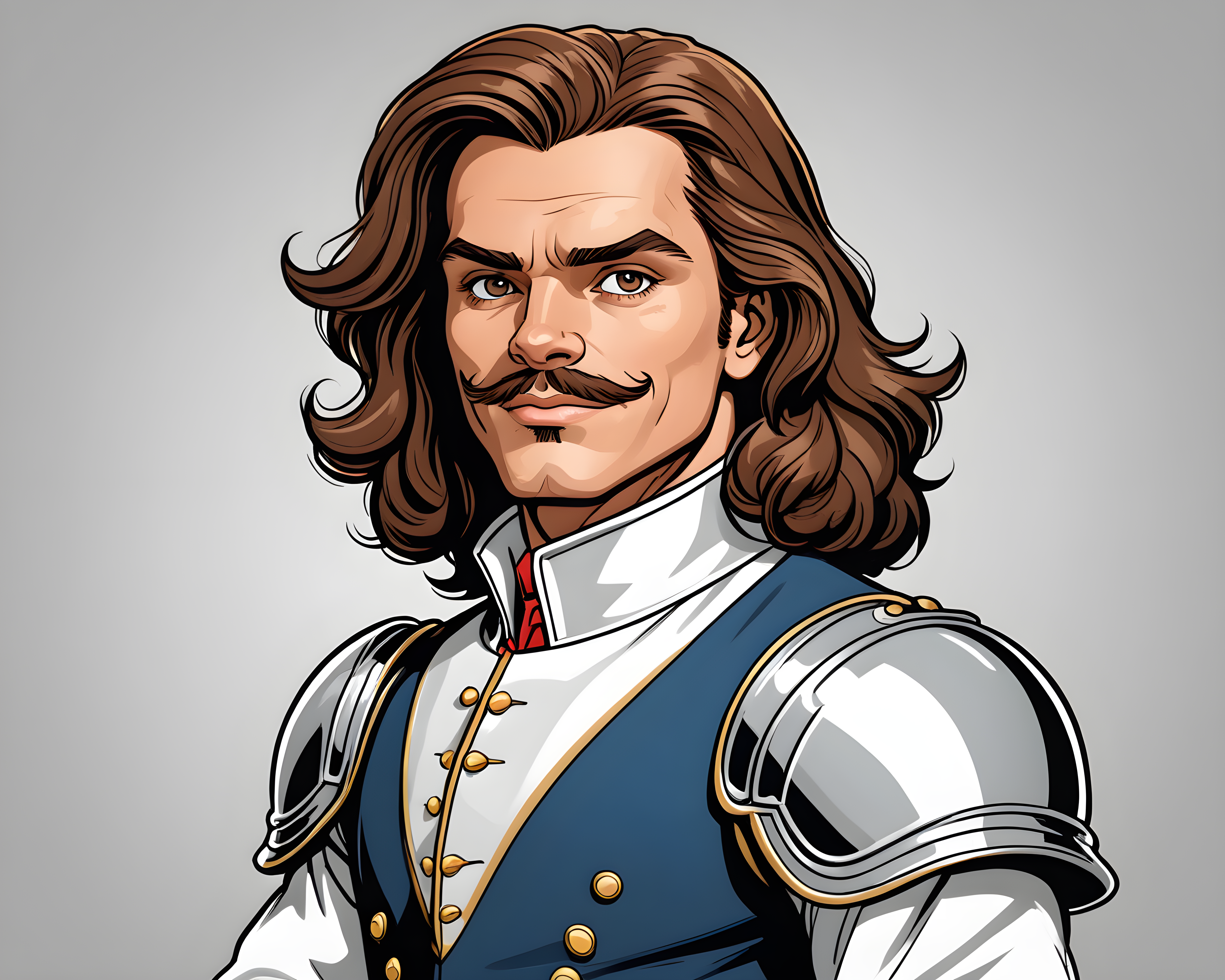 Disney Style Cavalier — Line Art (Motivational)