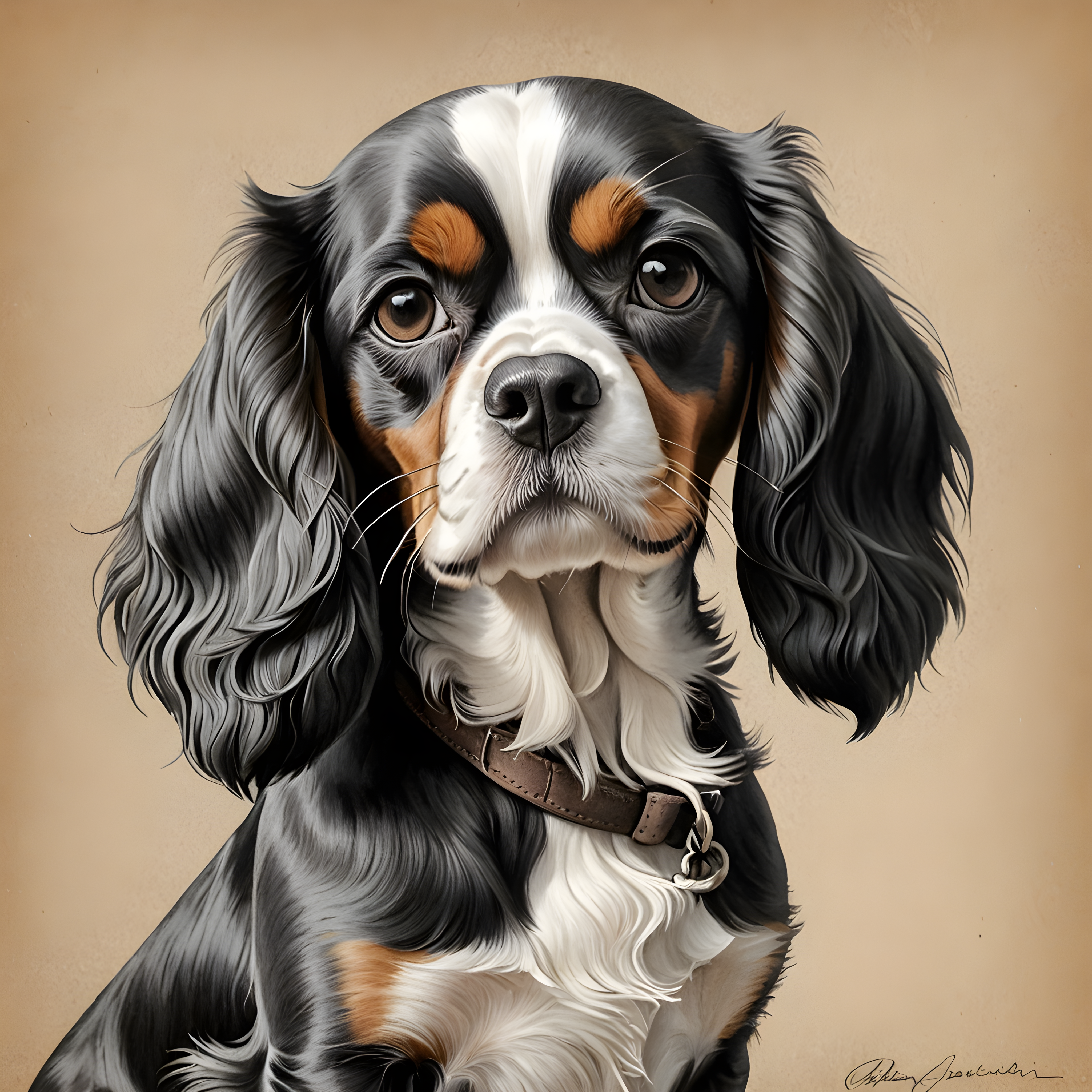 Disney Style Cavalier — Pencil Sketch (Emotional)