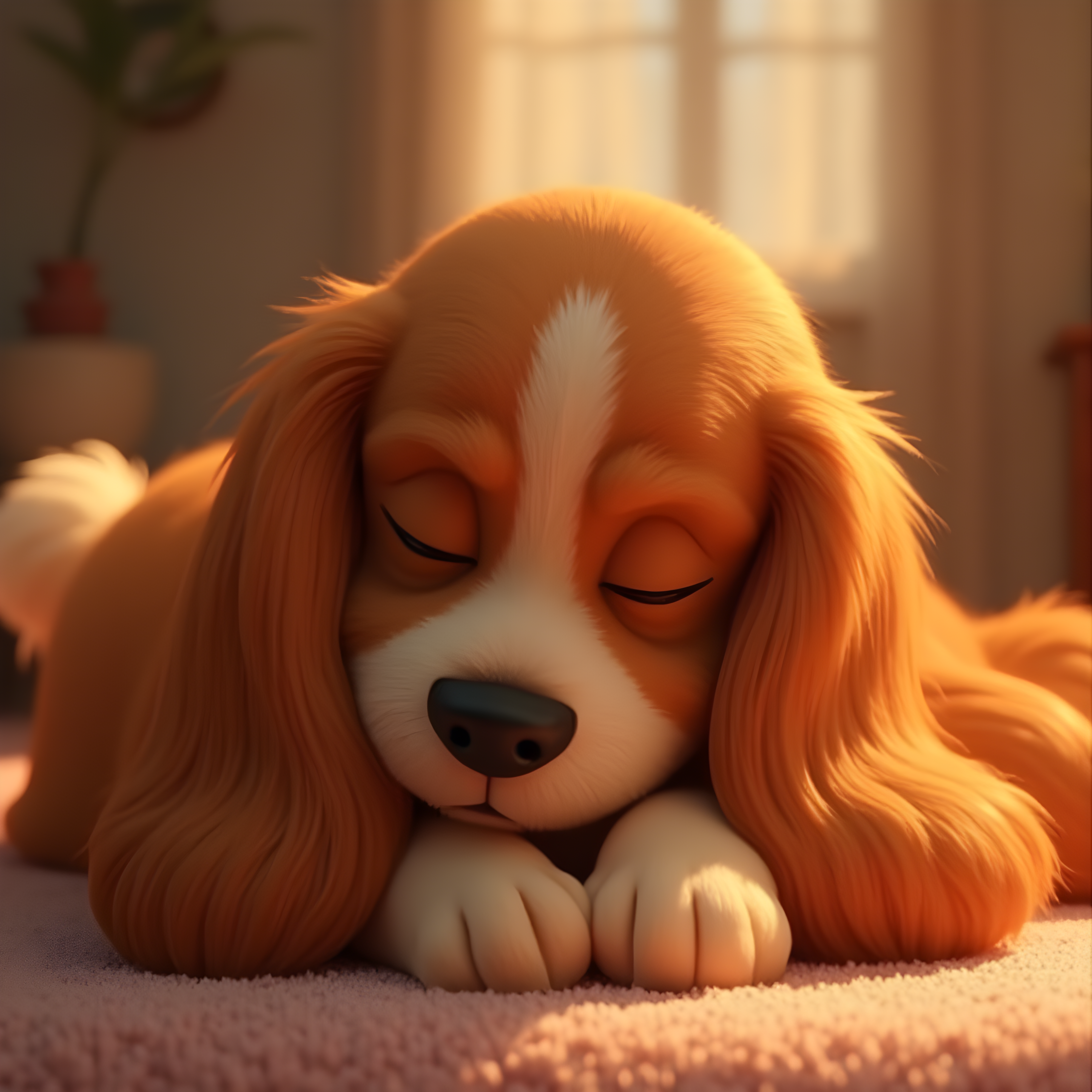 Disney Style Cavalier — 3D Render (Sleepy)