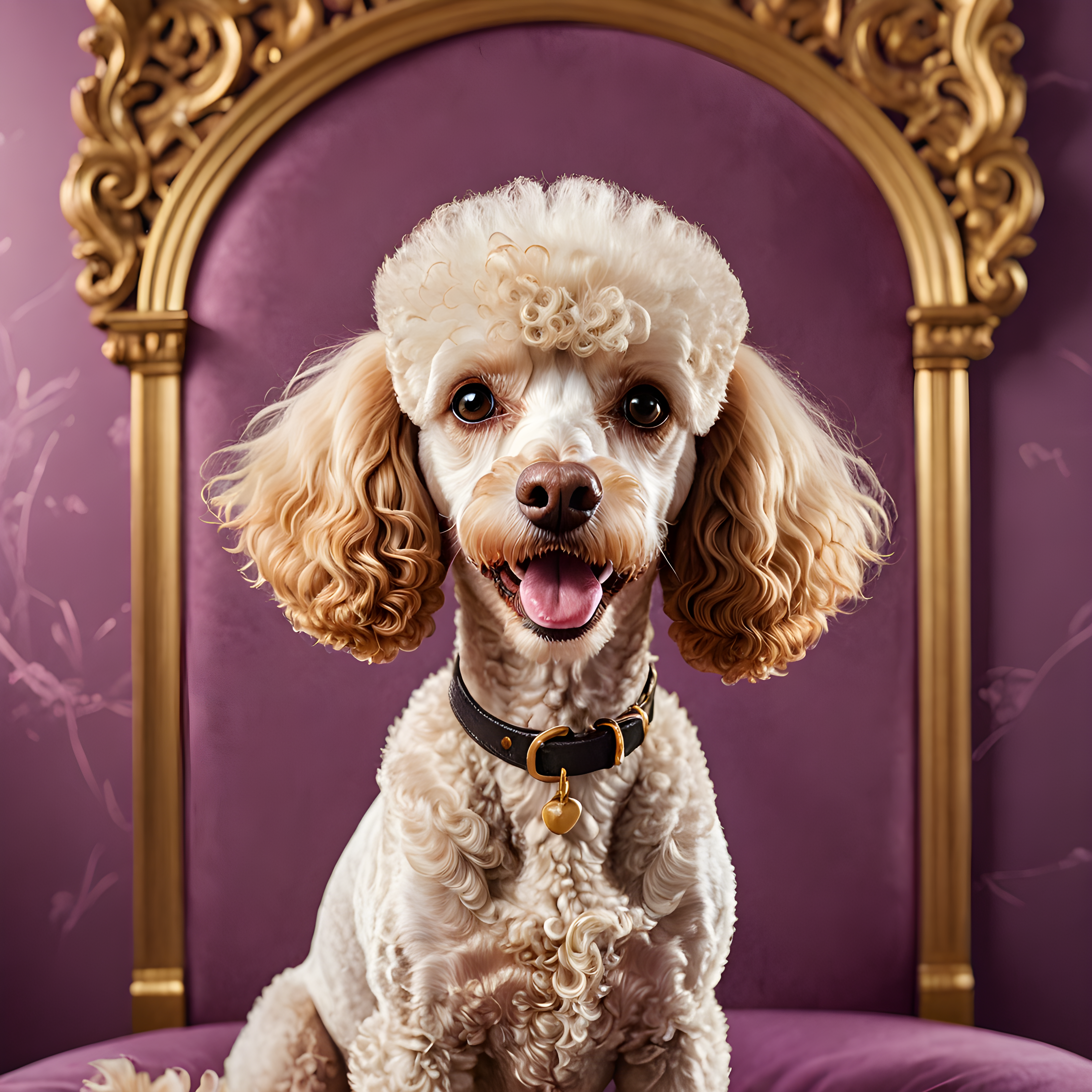 Flat Illustration Poodle — Funny (Luxury)